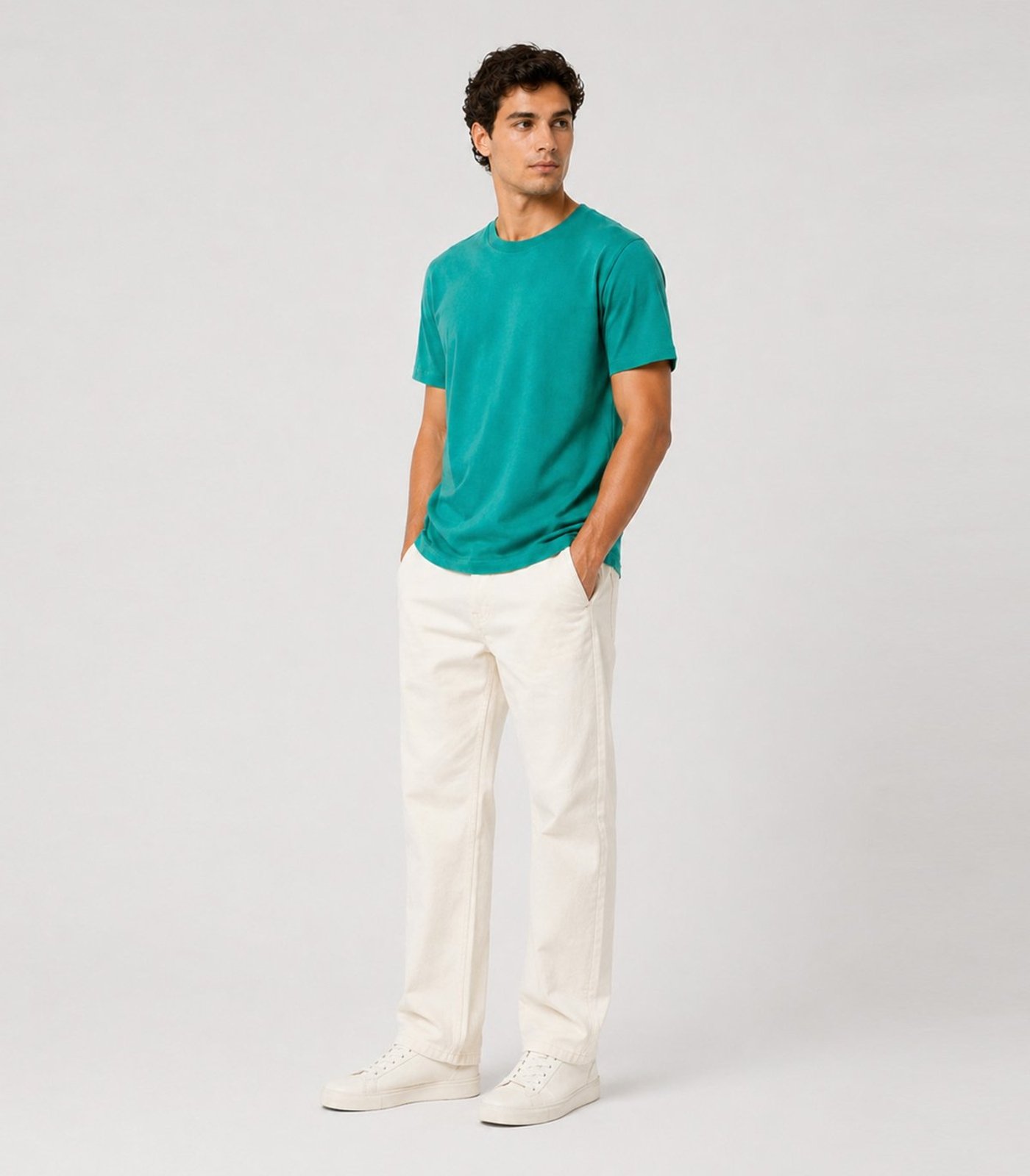 Camiseta Masculina Manga Curta Básica Select Verde