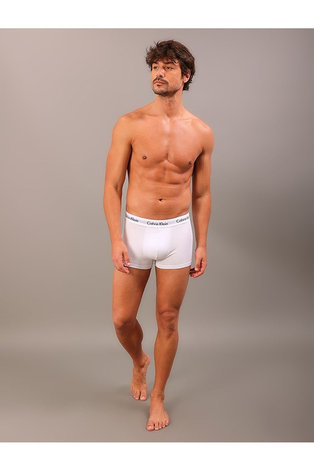 Underwear Trunk Modal Com Elastano Cueca Calvin Klein - Branco