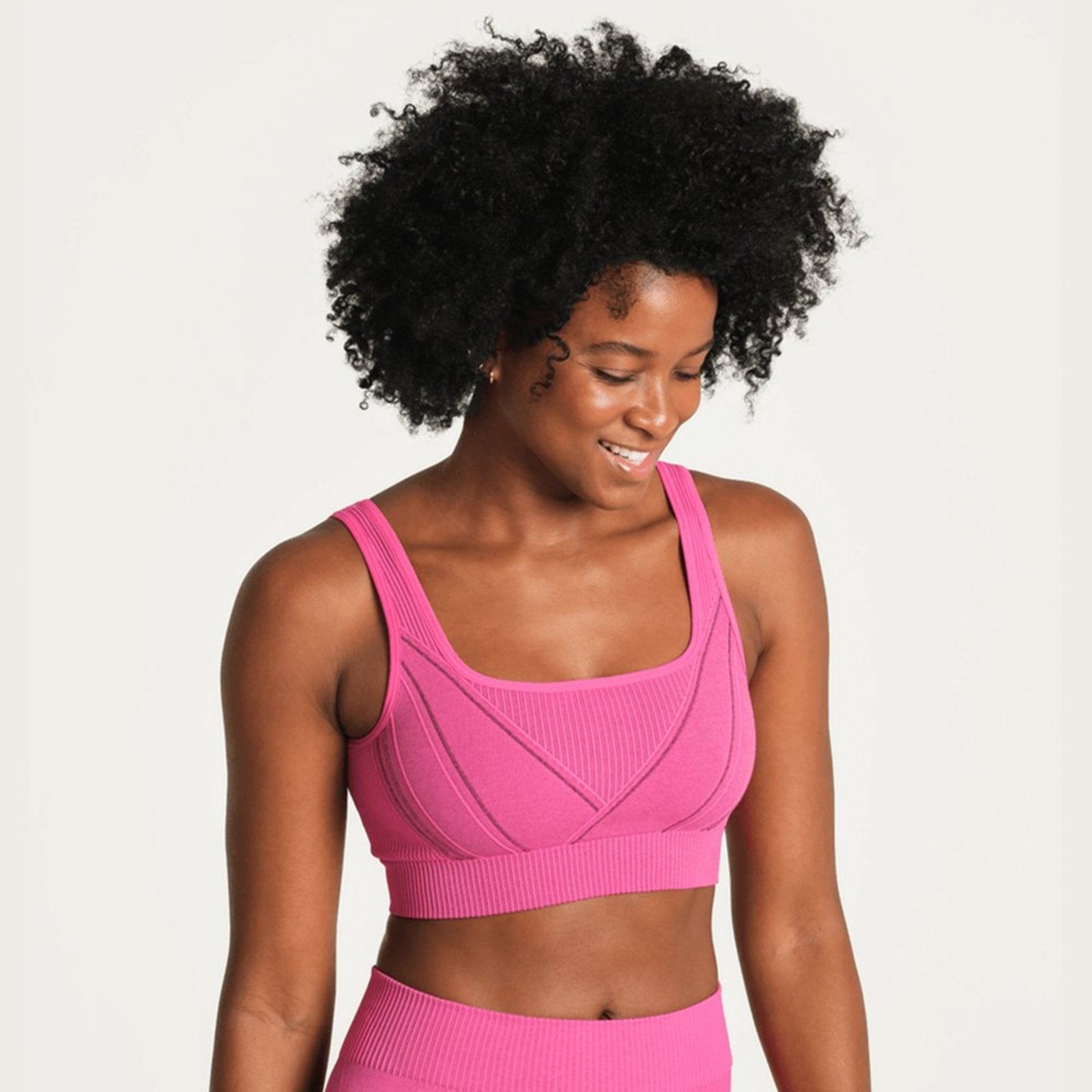 Top Fem Esportivo Max Lupo Seamless Academia New Lançamento 71926 Magenta