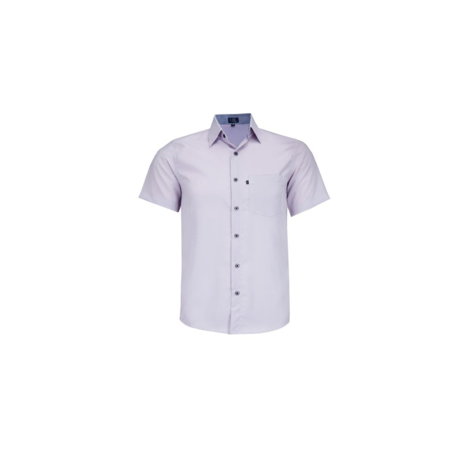 Camisa LBL Manga Curta em Poliéster Comfort Lilas 3031