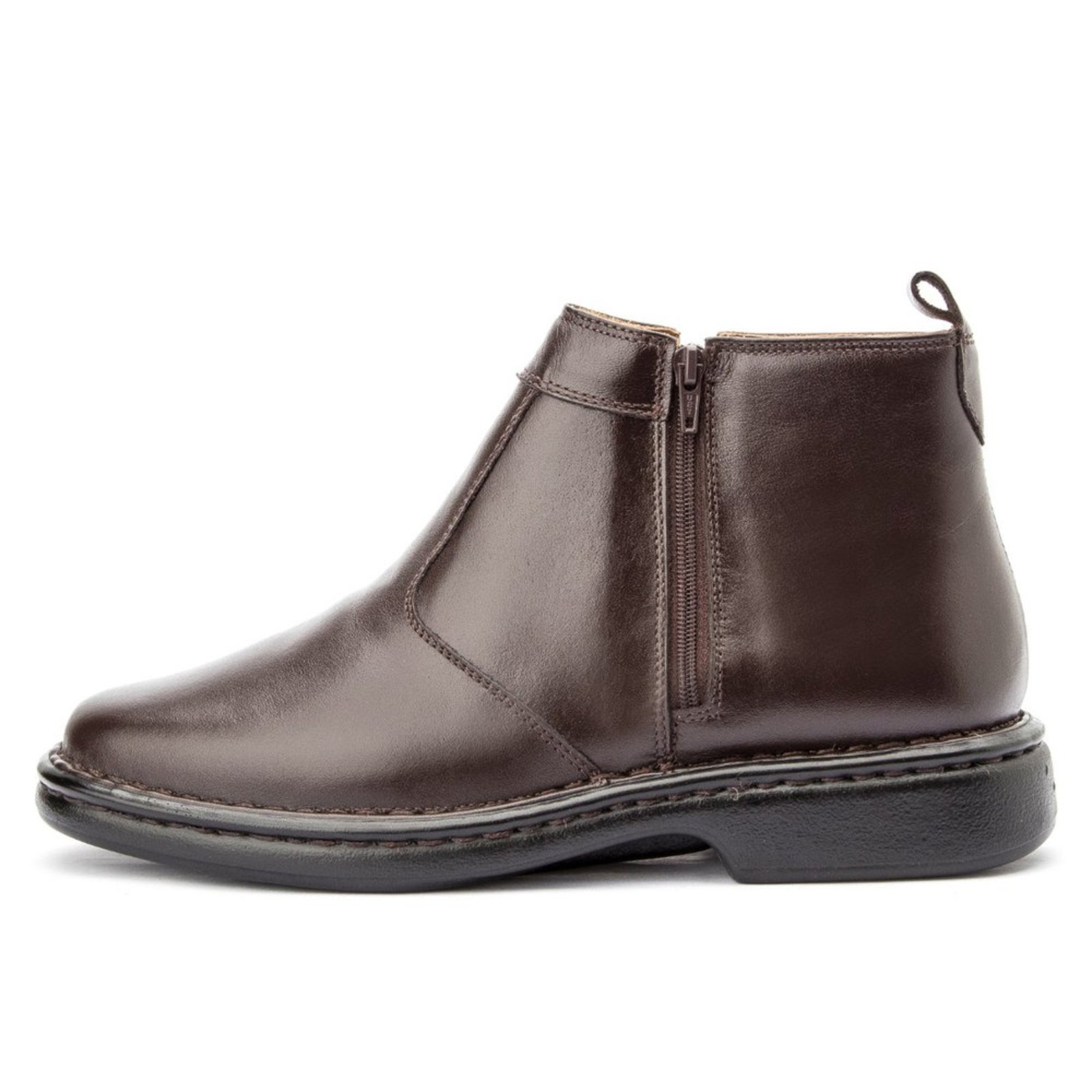 Bota Clube do Sapato de Franca de Couro Soft Plus DFT Ferrara Cafè