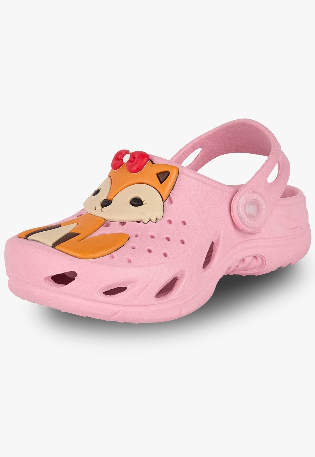 Infantil - Babuche Plugt Menina Raposinha Rosa Balé