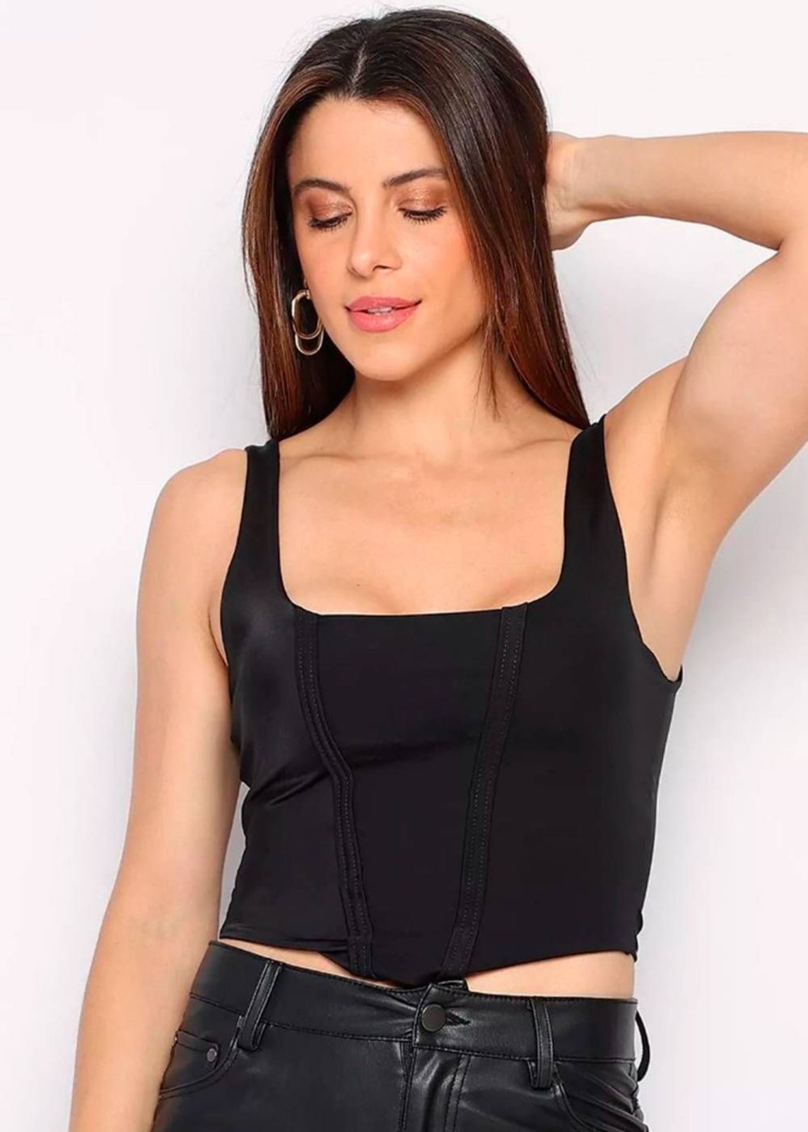 Cropped Sawary Barbatana – 278303 – Preto – Sawary
