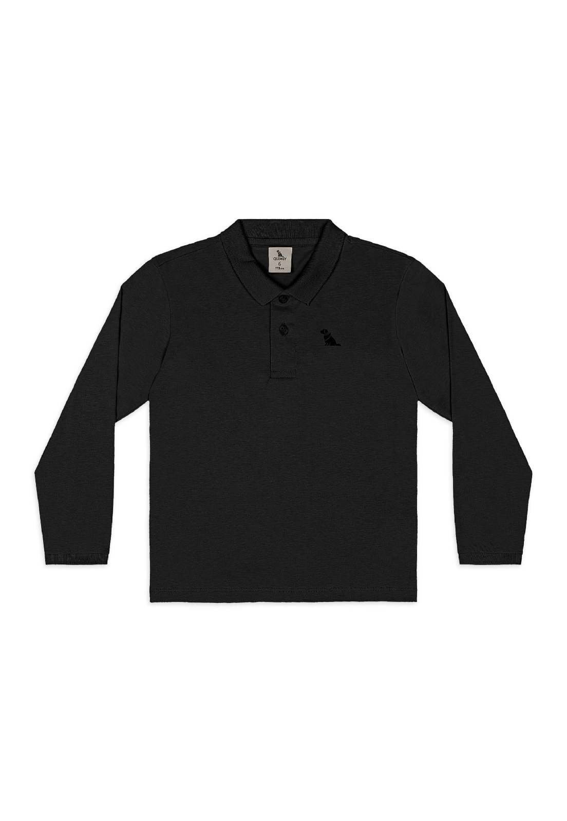 Infantil - Camisa Polo em Algodão Quimby Branco