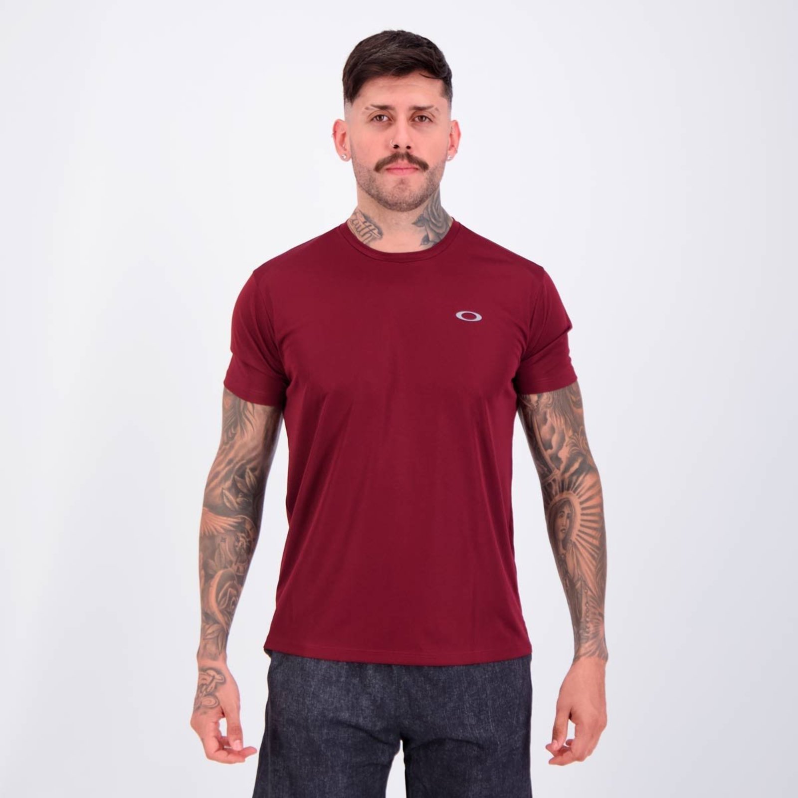 Camiseta Oakley Daily Sport III Bordô