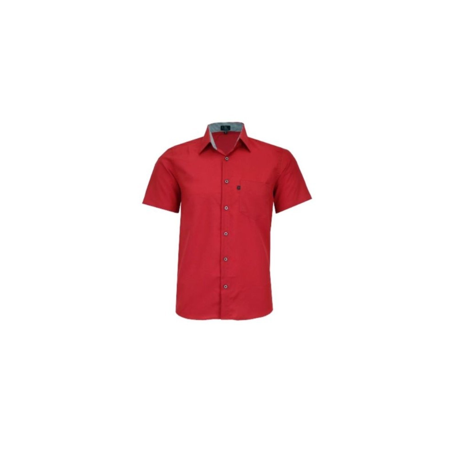 Camisa LBL Manga Curta em Poliéster Comfort Vermelho 3031