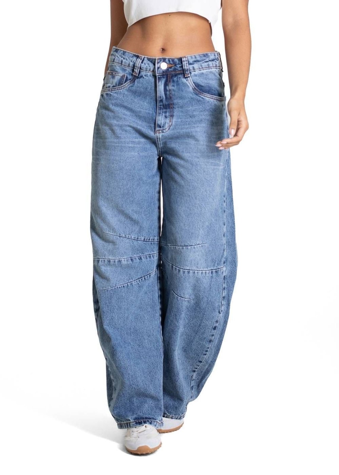 Calça Jeans Sawary Balloon Petit - 283496 - Azul - Sawary