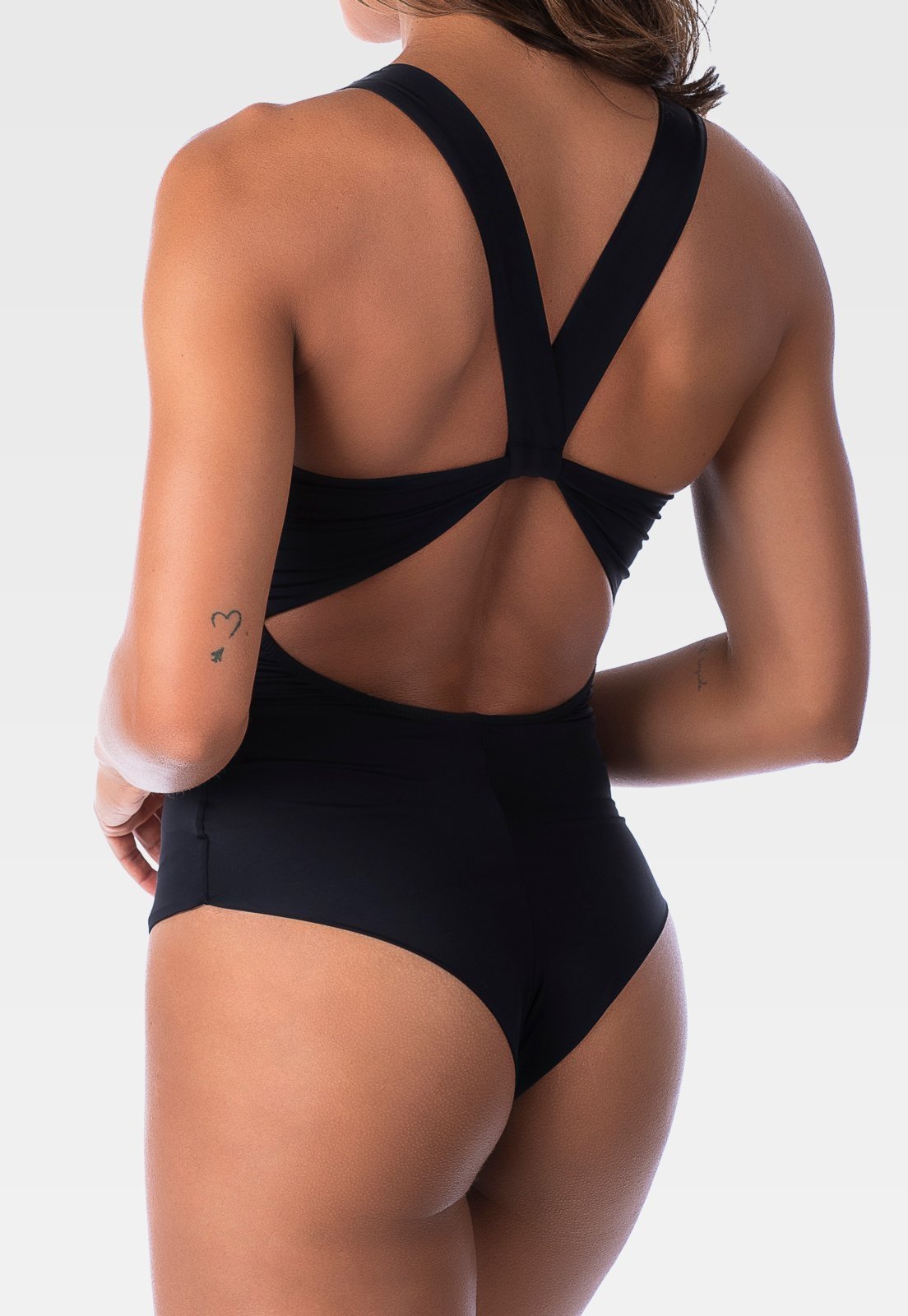 Vista 3 Maiô Fio Duplo Summer Soul Com Bojo Frente Única preto Summer Soul preto