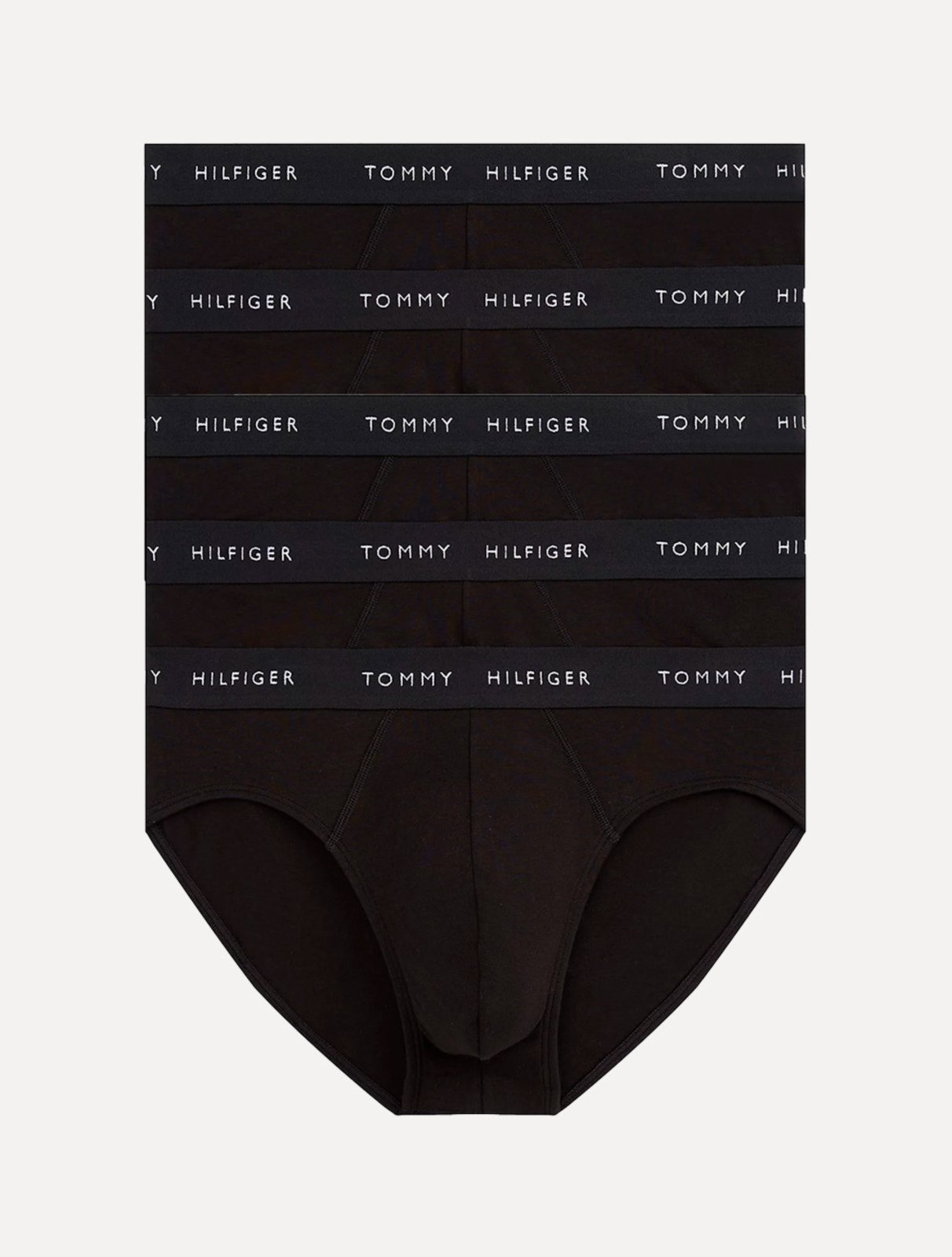 Vista 2 Cueca Tommy Hilfiger Cotton Classic Brief Preta Pack 5UN preto Tommy Hilfiger preto