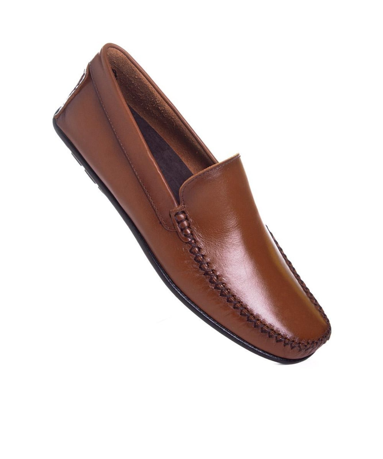 Vista 3 Mocassim Masculino Pixolé Couro Whisky incolor Pixolé incolor