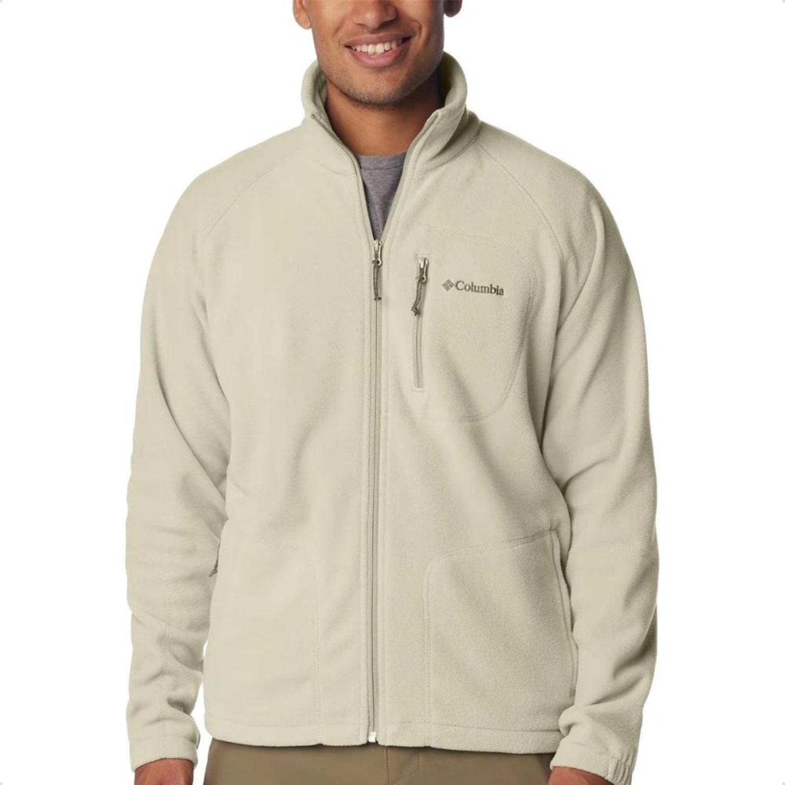 Jaqueta Columbia Masculina Fast Trek II Full Zip Fleece Bege