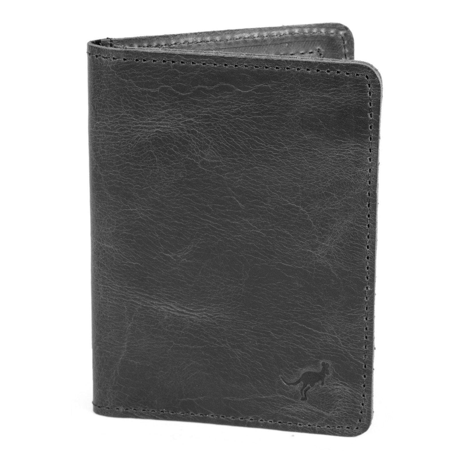 Carteira Porta Documento Slim Couro Legítimo C/visor Para Rg ello griff Preto