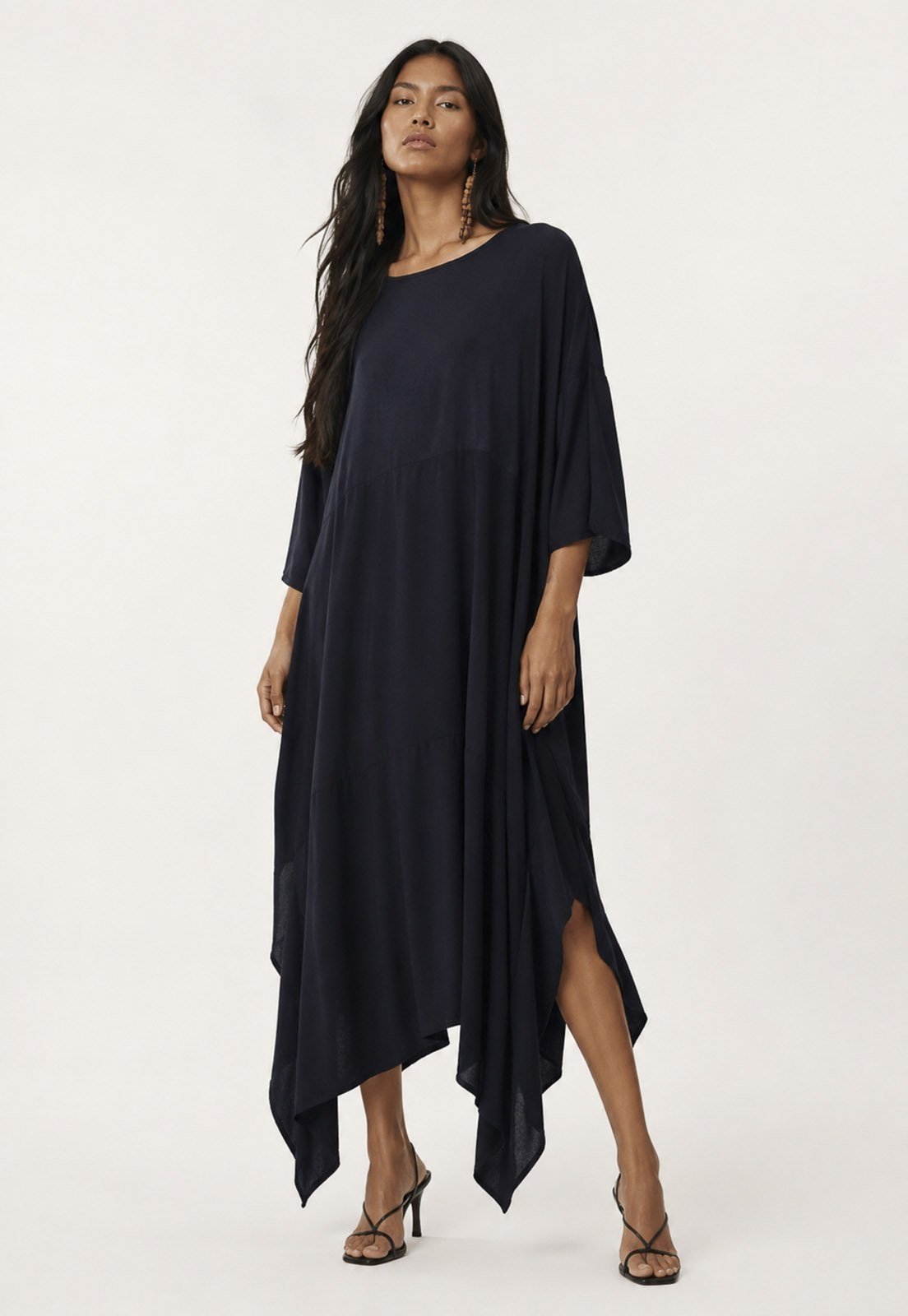 Vestido Amazonia Vital Plus Viscose Nascente Preto