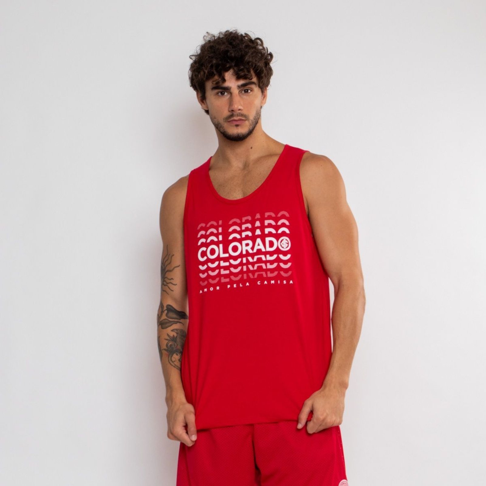 Camiseta Regata Internacional Masculina Sangue Colorado Surf Center Vermelho