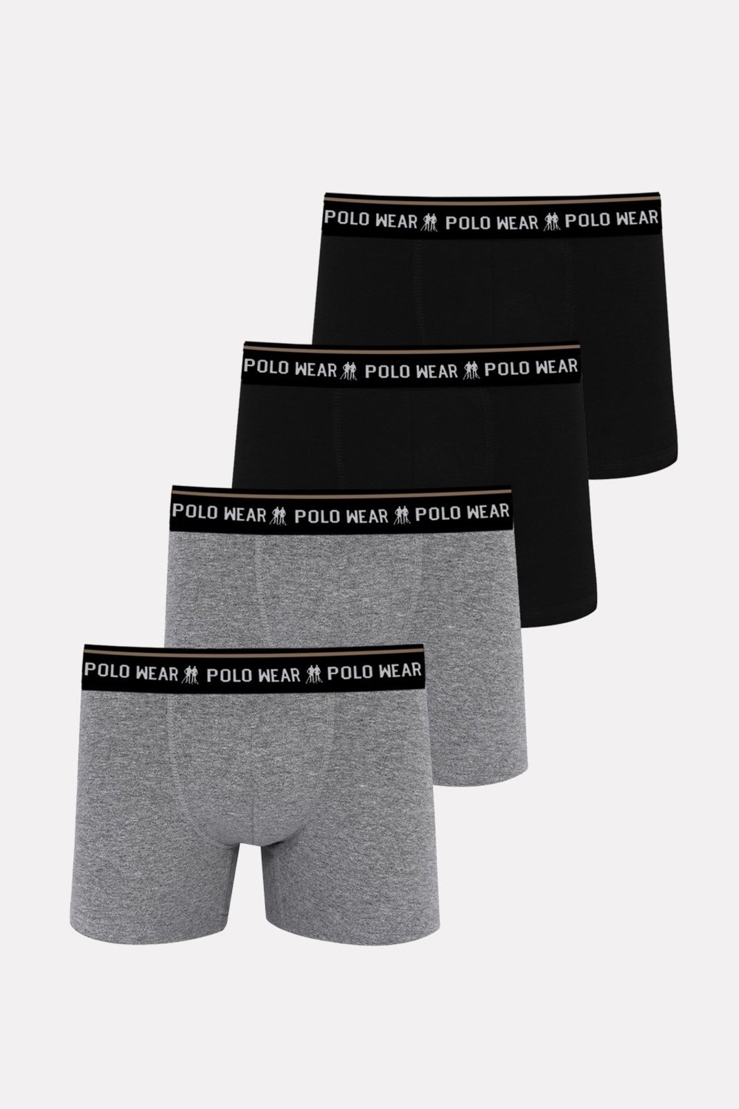 Kit 4 Cuecas Algodão Premium Polo Wear Sortido