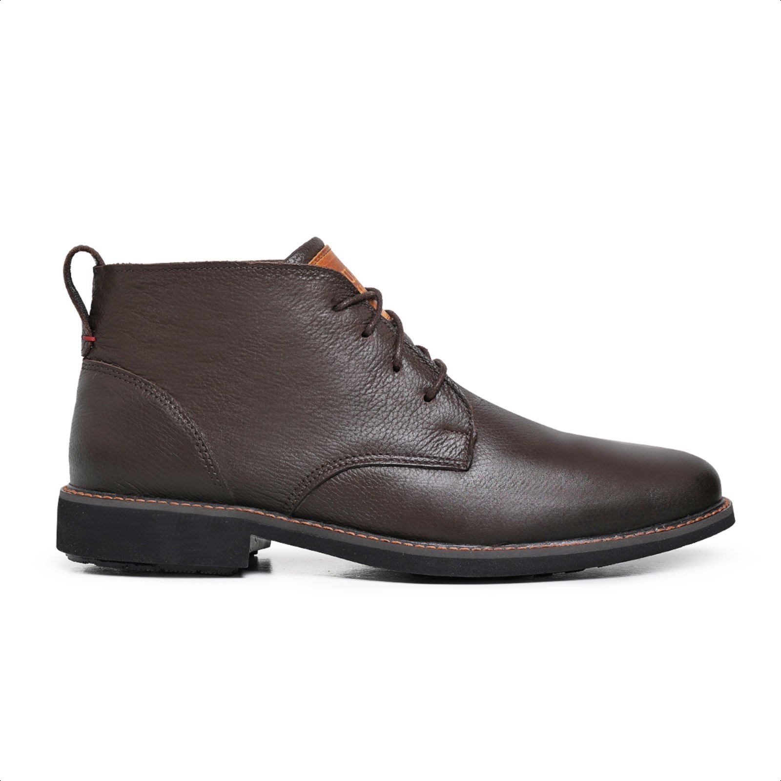 Bota Casual de Couro Masculina , Modelo 8300 Floter Cafe Marrom