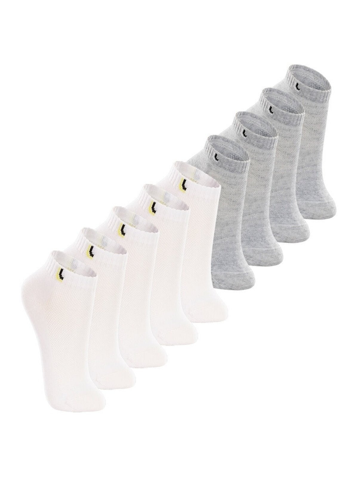 Kit 9 Pares de Meias Cano Curto Lupo 2725-005 Cinza