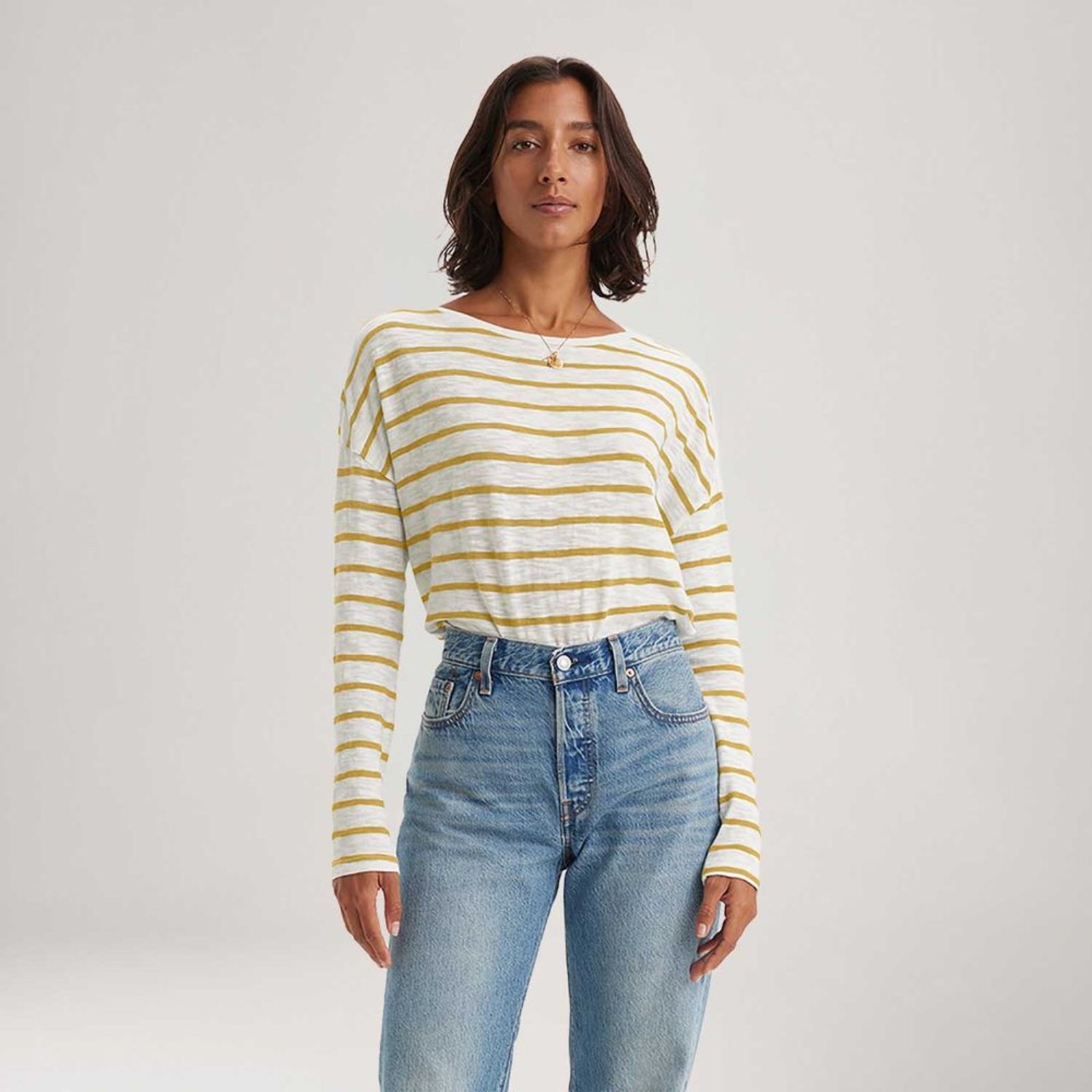 Blusa Levi’s® Margot Amarela Manga Longa