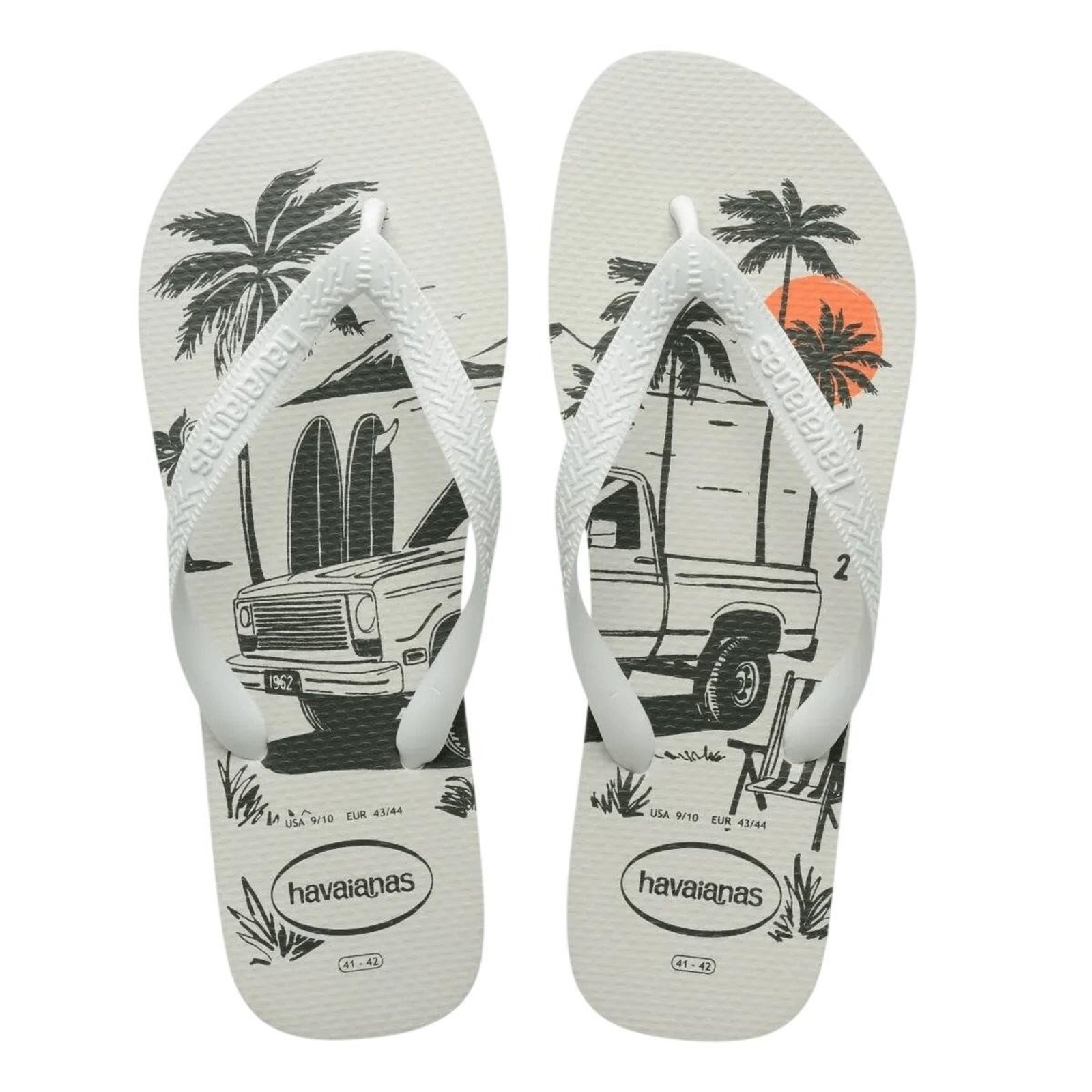 Chinelo Masculino Havainas Top Aloha Branco