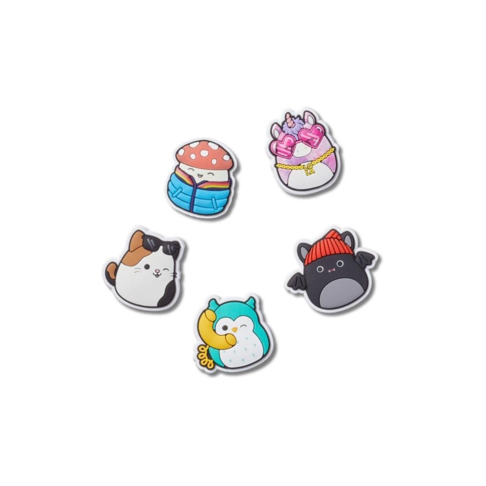 Infantil – Jibbitz™ squishmallows pack com 5 peças unico Branco