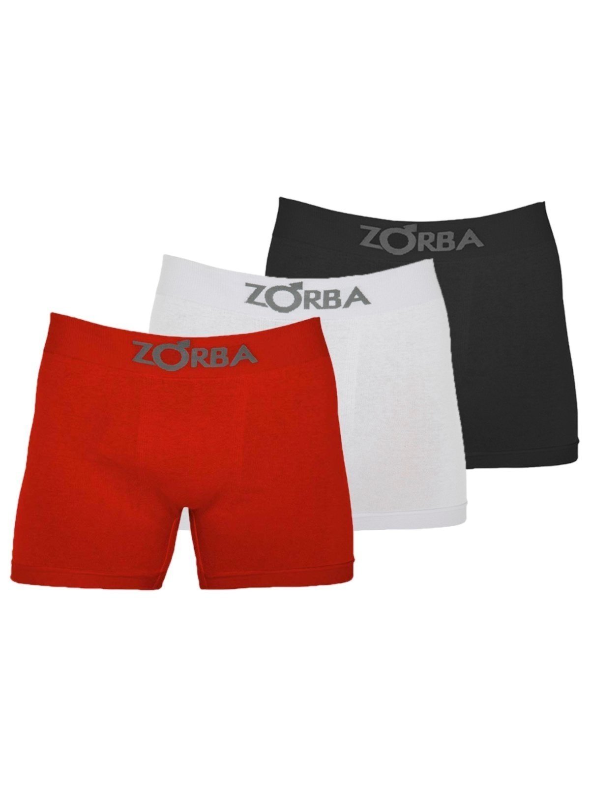 Kit com 3 Cuecas Boxer Zorba 781 Colorido Preto