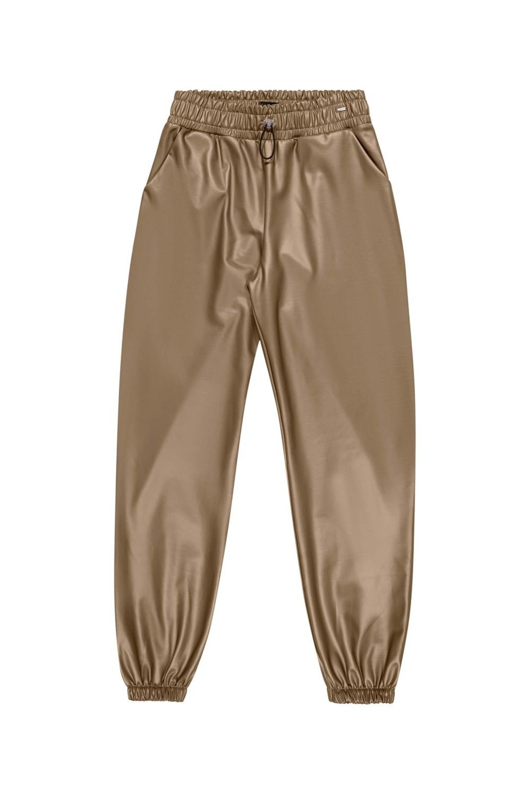 Vista 3 Infantil - Calça Jogger Juvenil Menina Resinada Beats Elian marrom Elian marrom