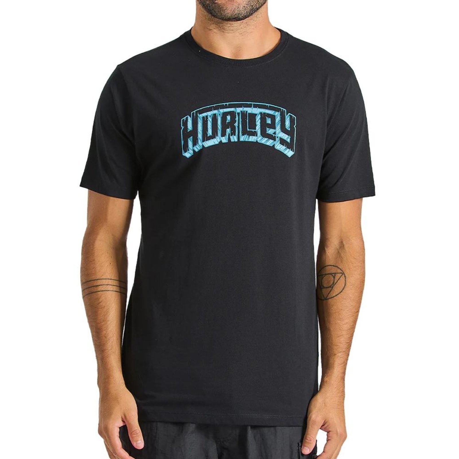 Camiseta Hurley Tiki SM25 Masculina Preto