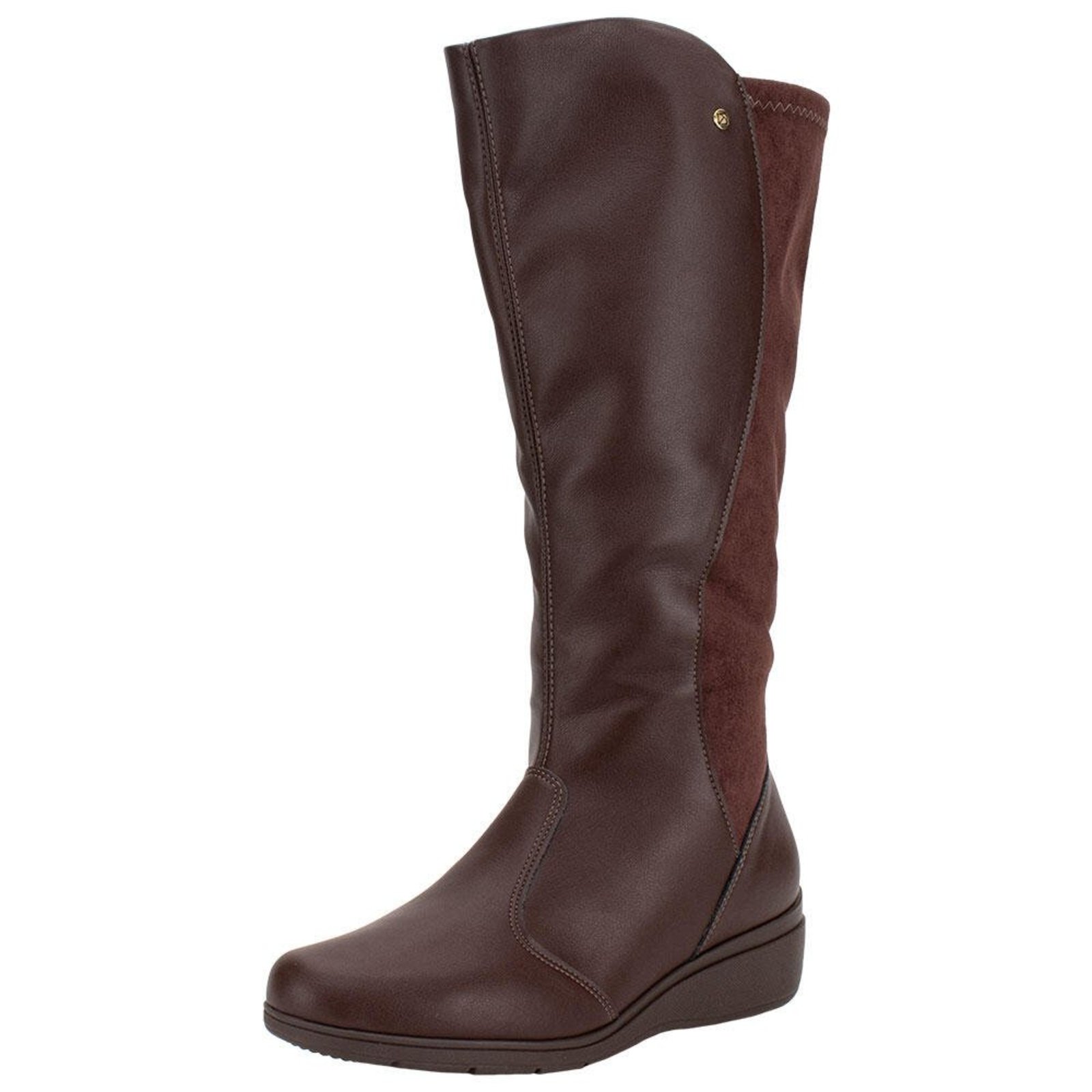 Bota Feminina Cano Alto Maxxi Piccadilly 117134 0087134 Marrom