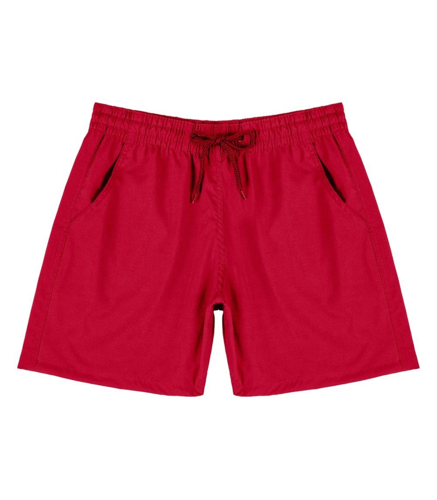 Bermuda Masculina Com Bolsos De Tactel Select Vermelho