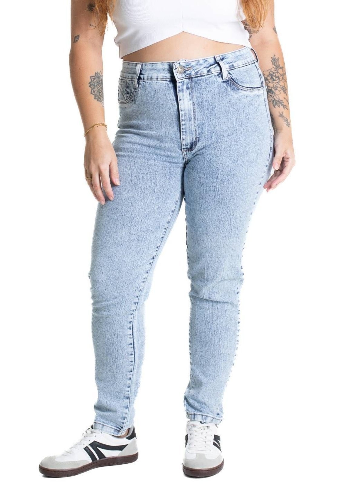 Calça Jeans Sawary Cigarrete Plus Size – 281525 – Azul – Sawary