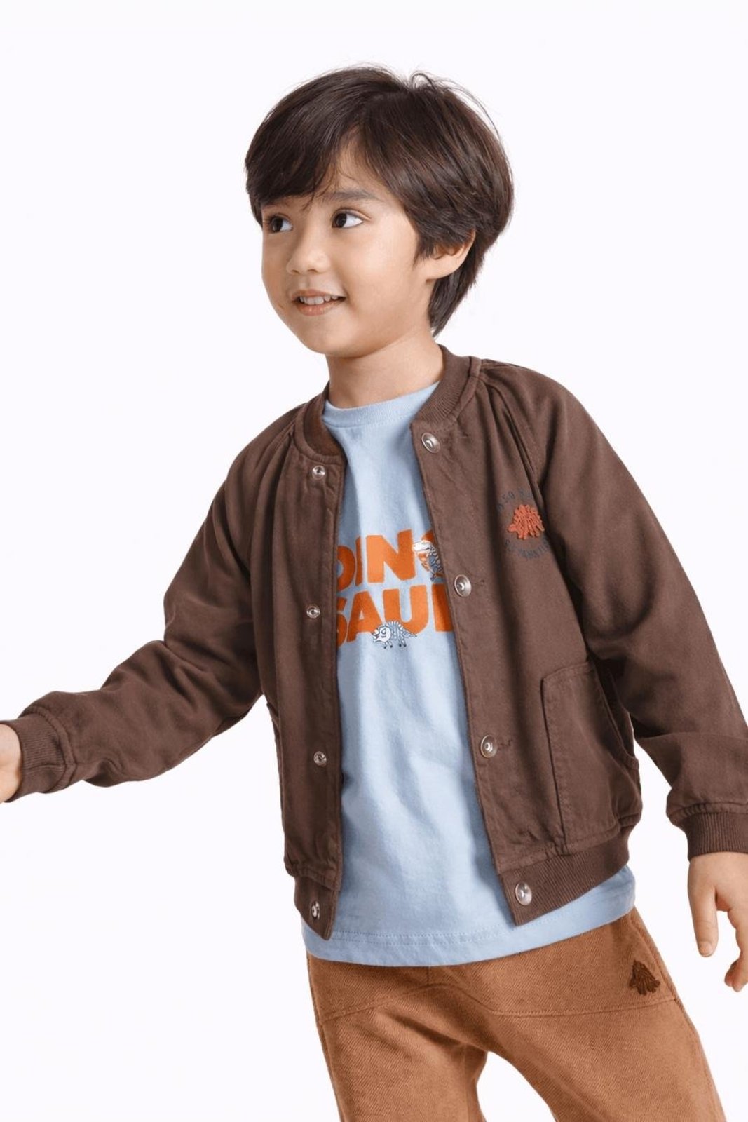 Infantil - Casaco Menino Diverdinos Dinossauro Alphabeto