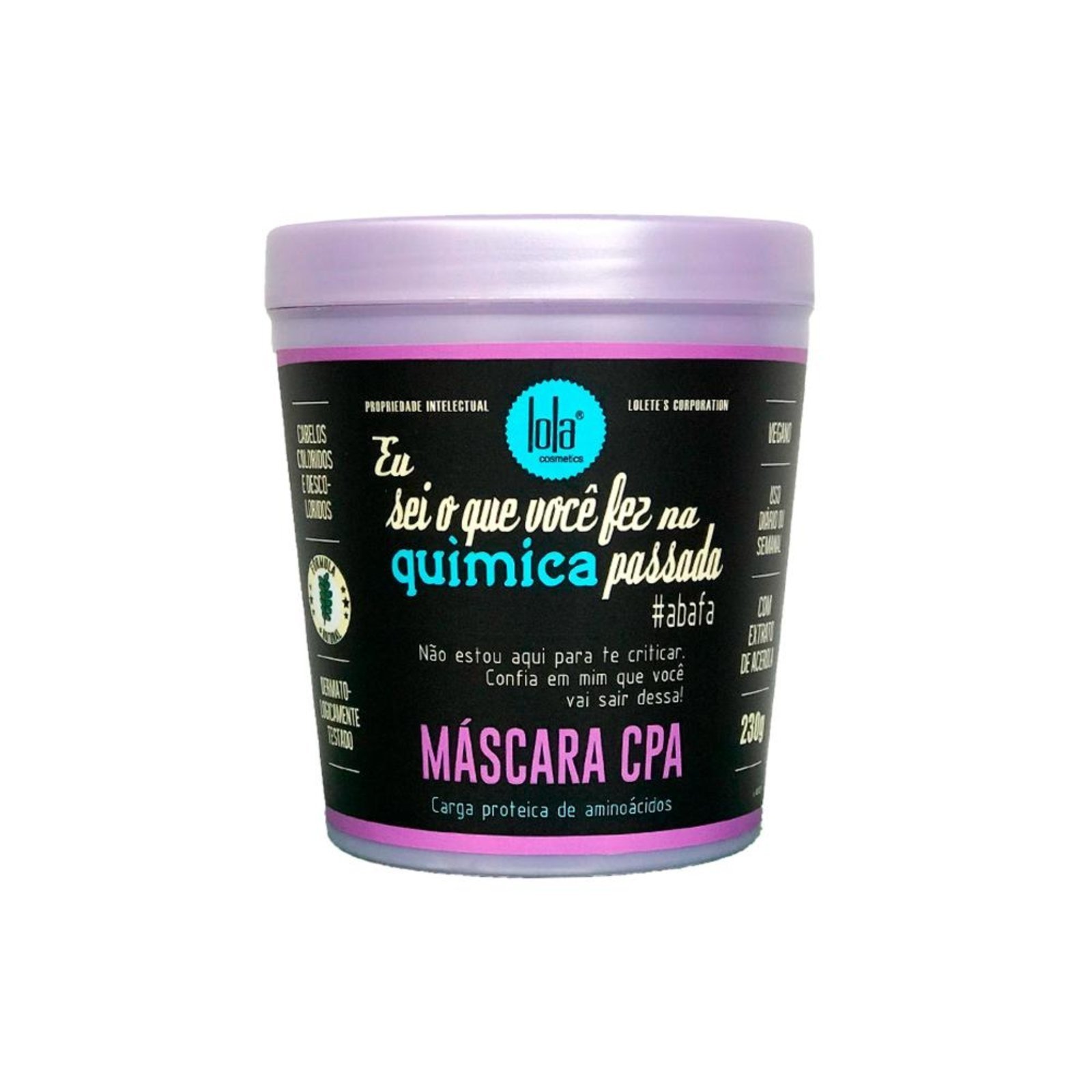 Lola Cosmetics Eu Sei o Que Você Fez na Química Passada Máscara de Hidratação 230g