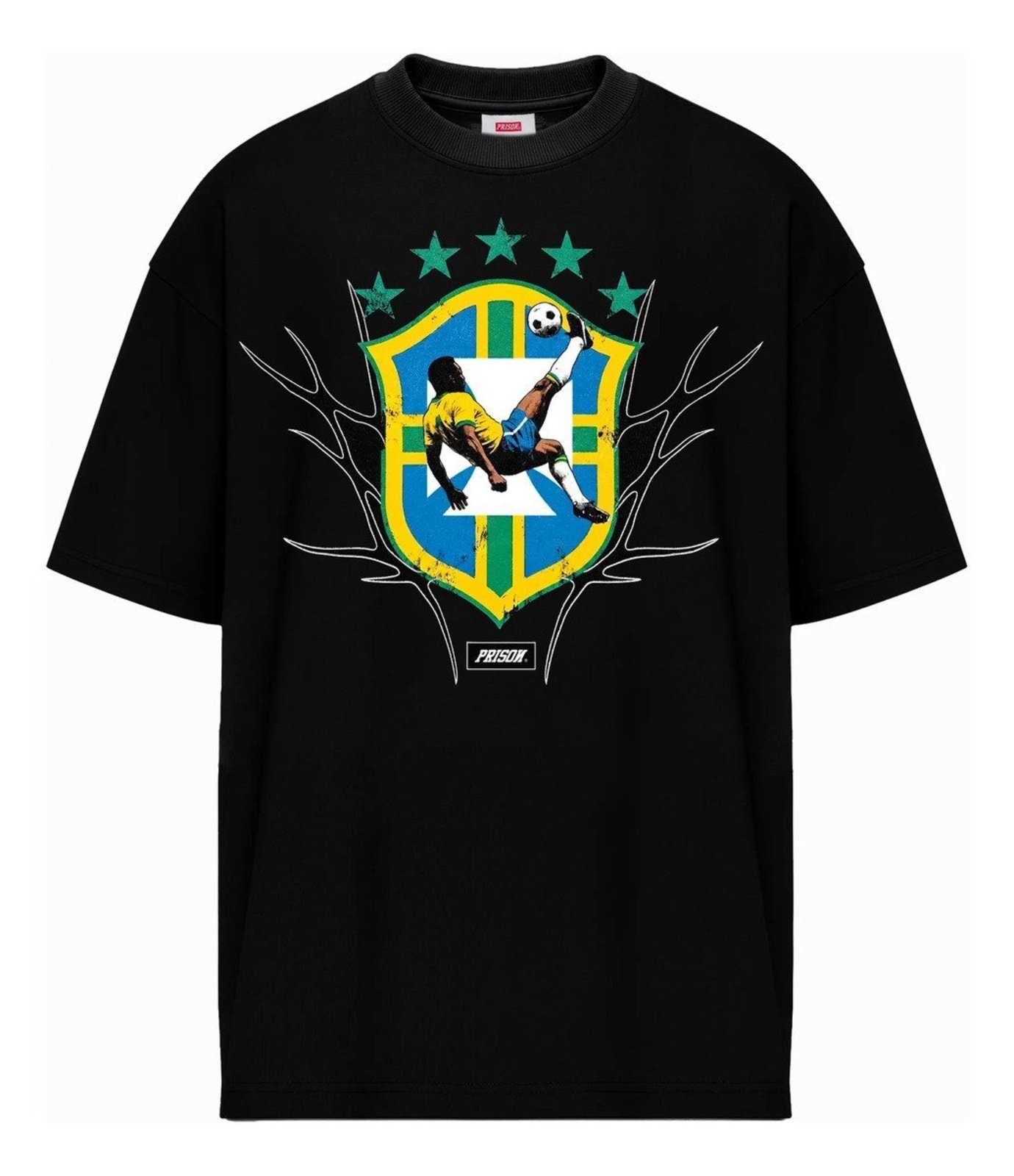 Camiseta Seleção Brasileira Gold Era Prison PRETO
