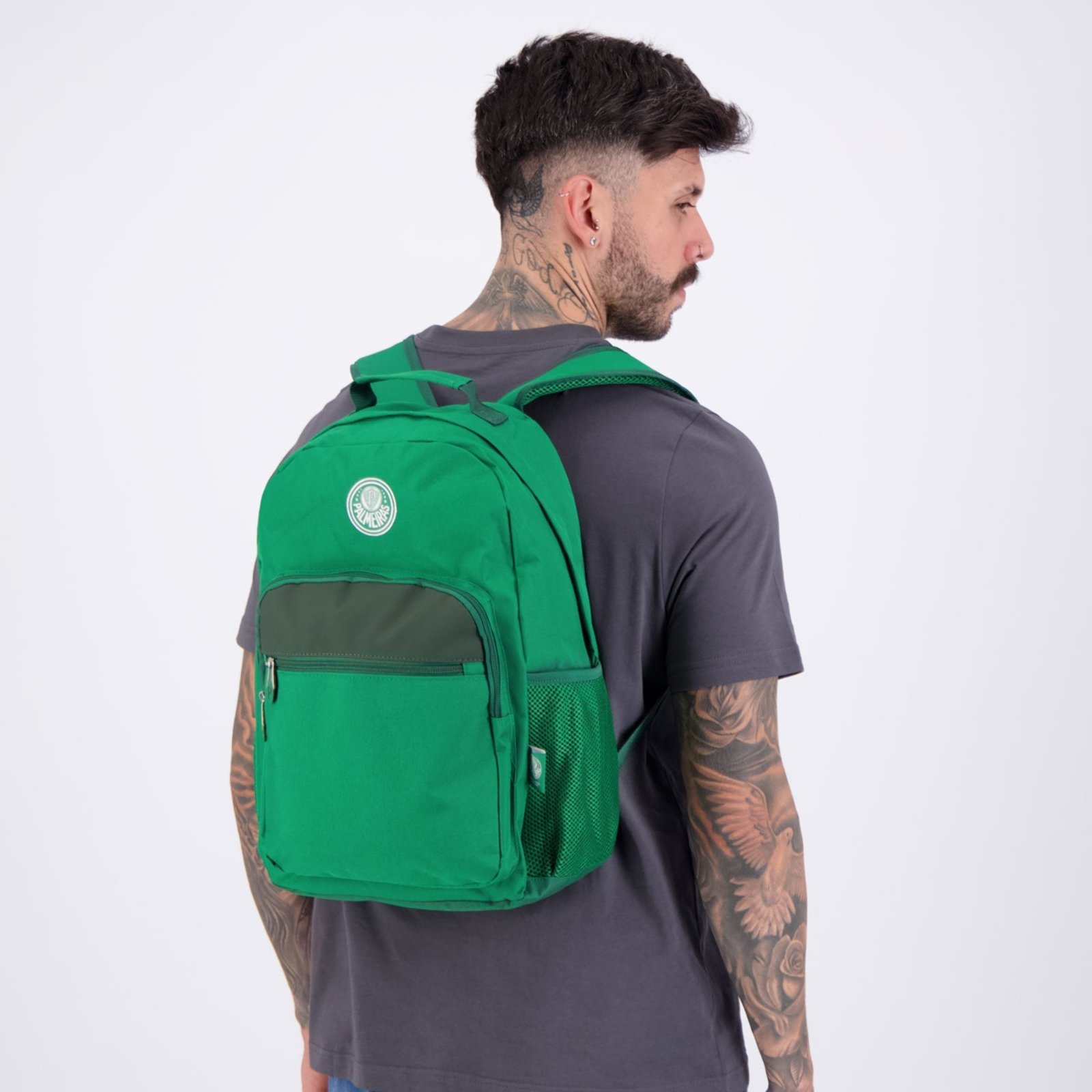 Infantil - Mochila Palmeiras Esportiva Verde e Branco