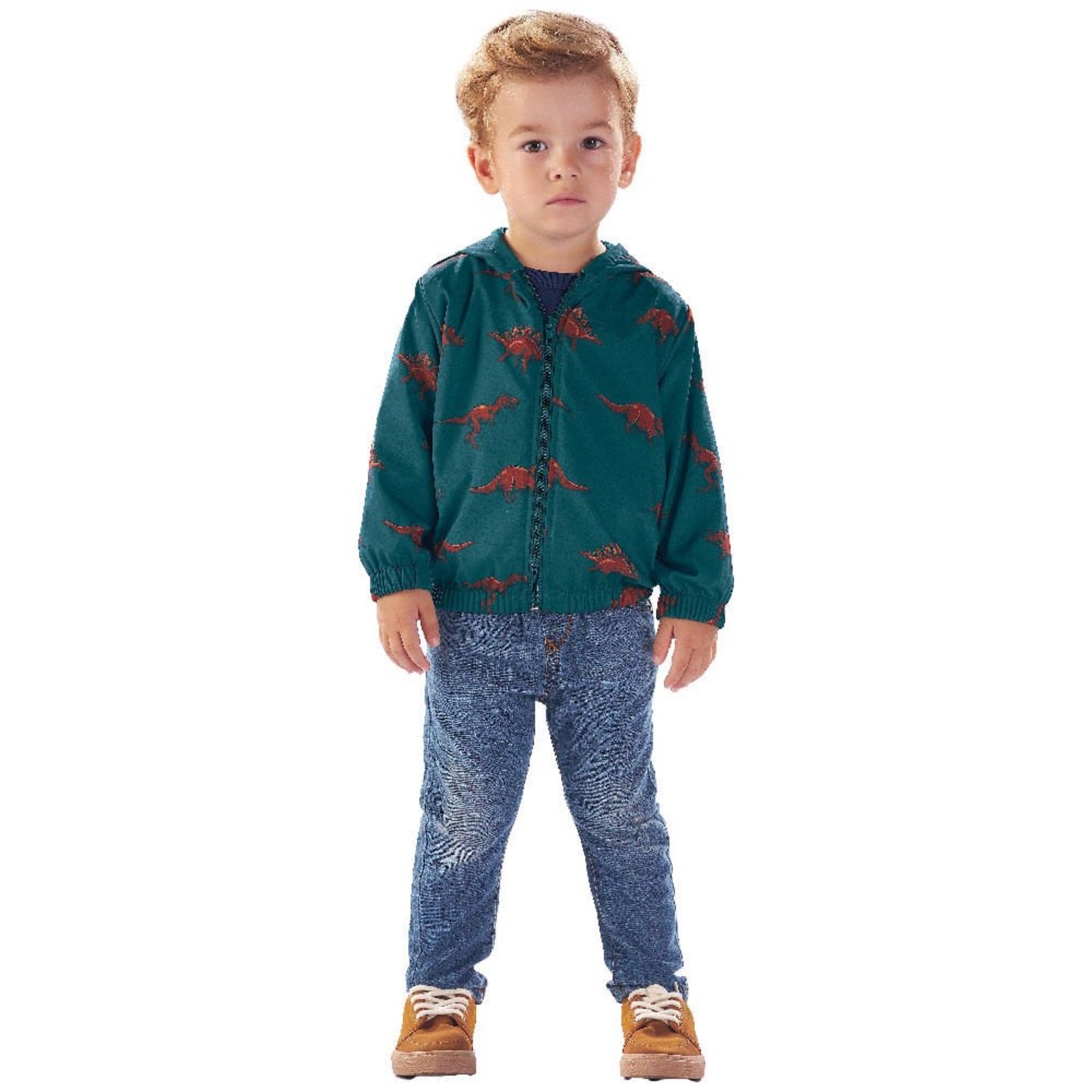 Infantil - Jaqueta Primeiros Passos Menino - Petróleo - 49663-1258 Azul