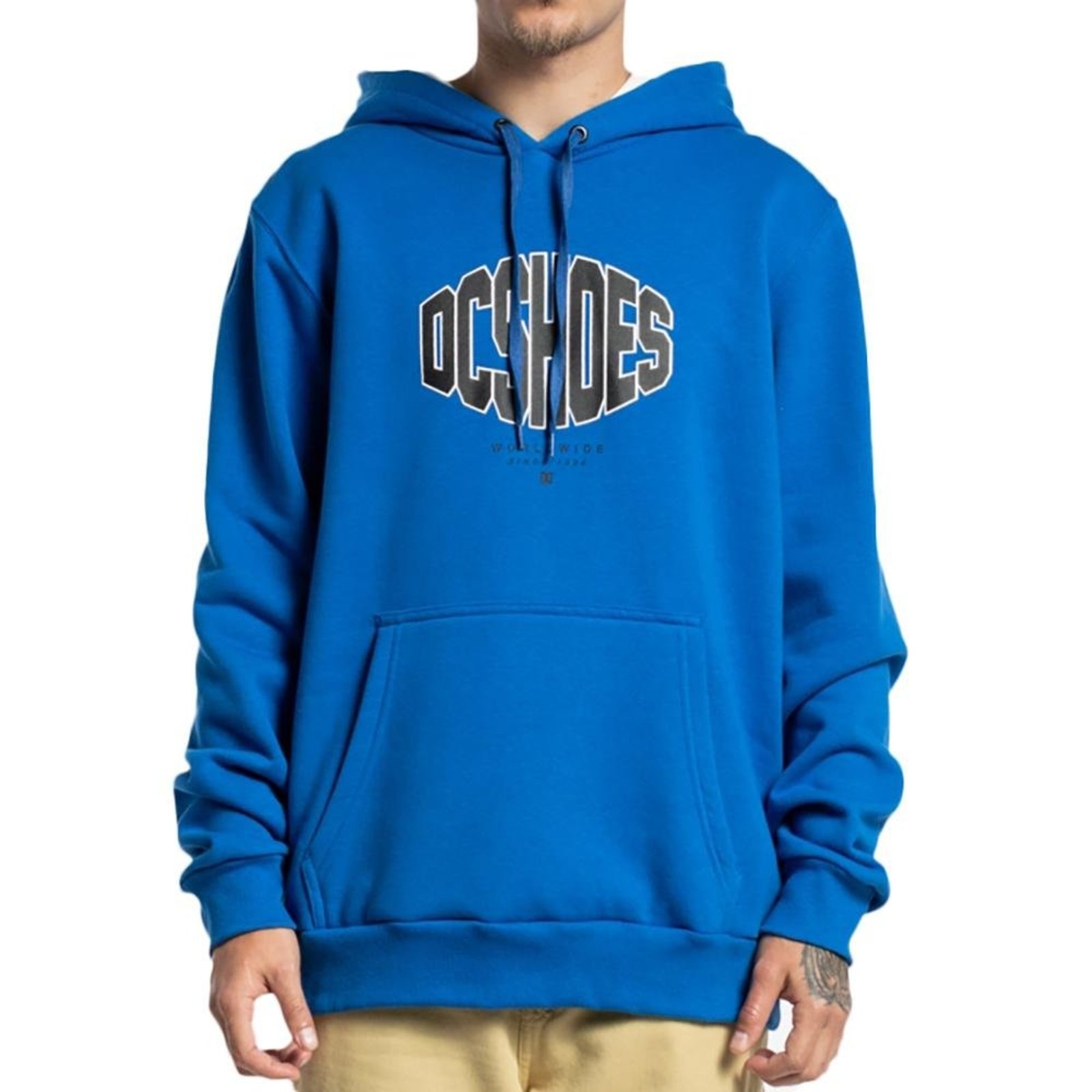 Moletom DC Shoes Canguru Solidwes WT23 Masculino Azul Escuro