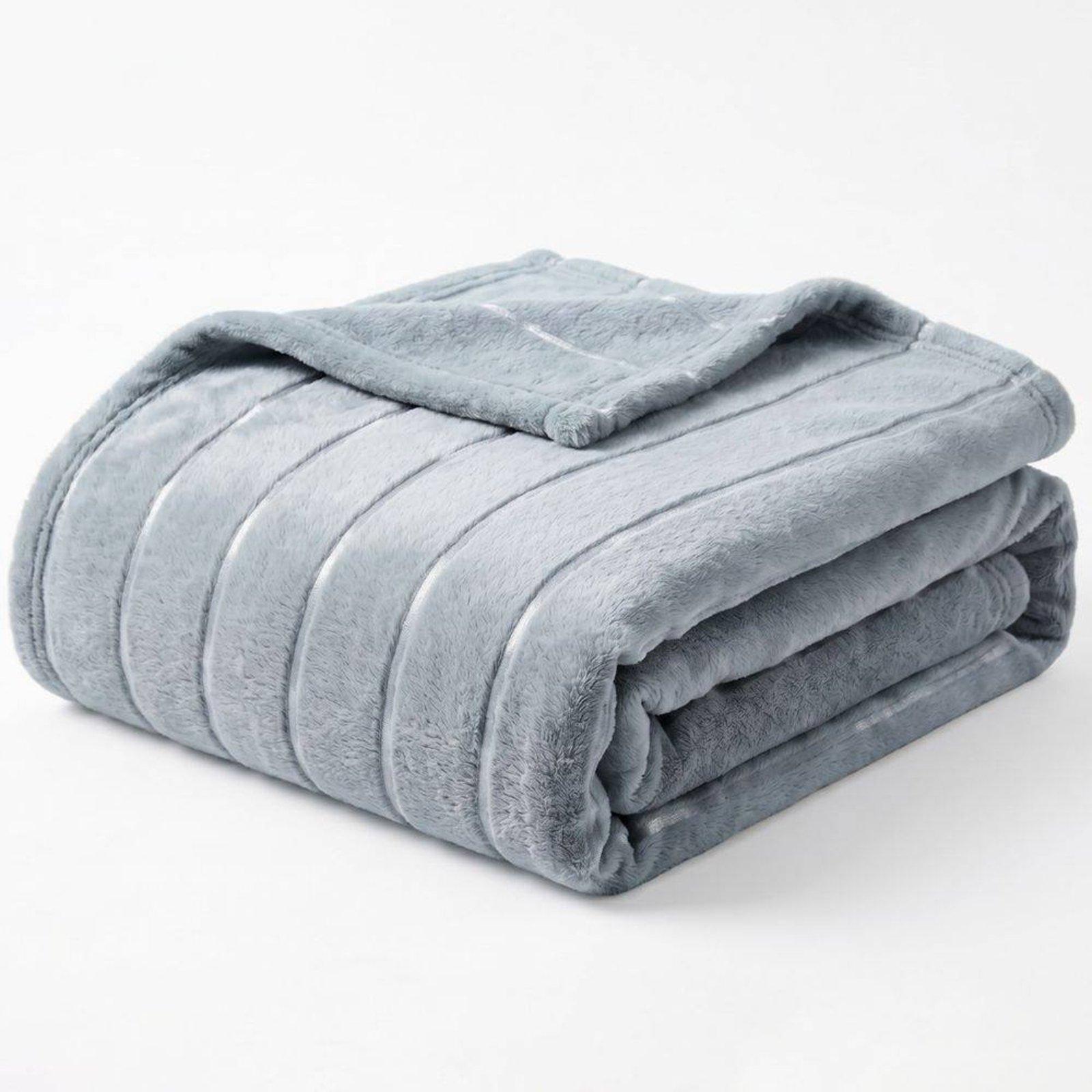Manta Cobertor Queen Casa Modelo Enxovais Flannel Ultrasoft Roma Cinza