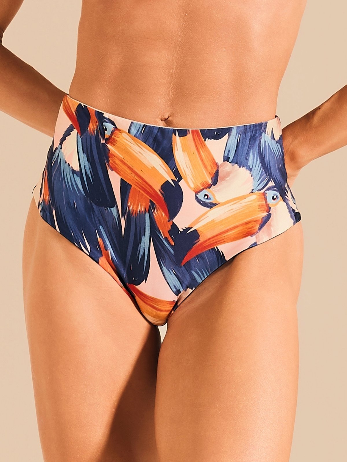 Calça Biquini Hot Pant Dupla Face Fio Céu de Quartzo BQ1740CL