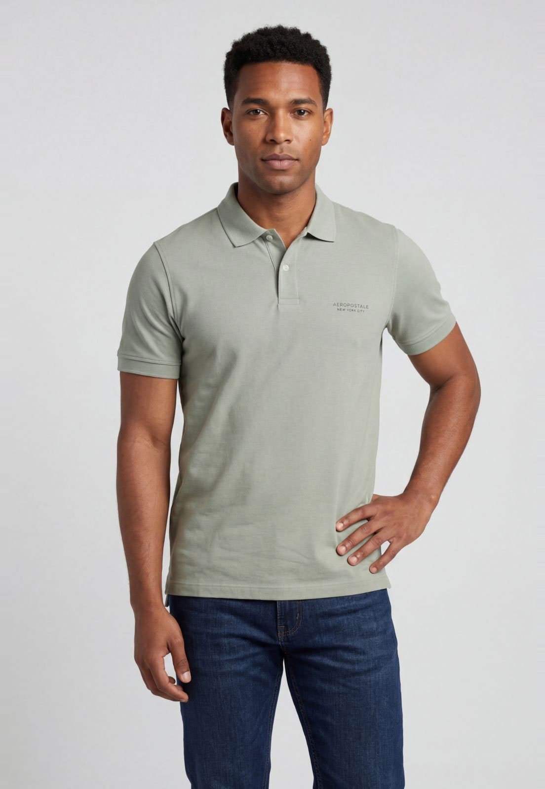 Camiseta Polo Masculina Aeropostale Algodão Verde