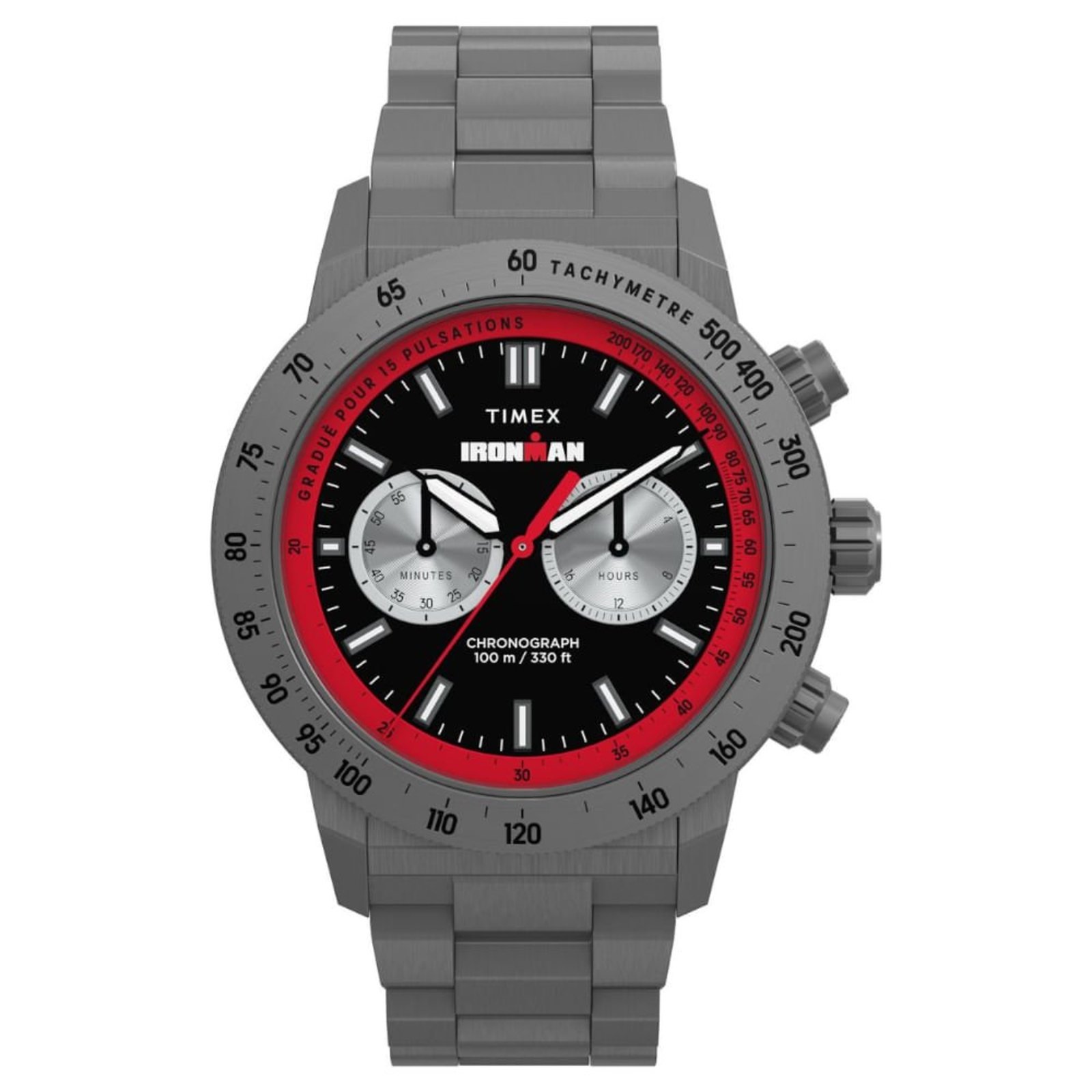 Relógio Cronógrafo Ironman Challenger Cinza Timex