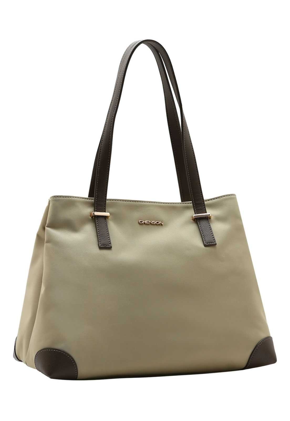 Bolsa Feminina Chenson Ombro Microfiber 3185451 Bege