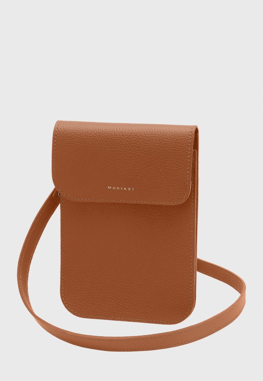 Bolsa Porta-Celular Transversal Couro Mariart Macieira Savana