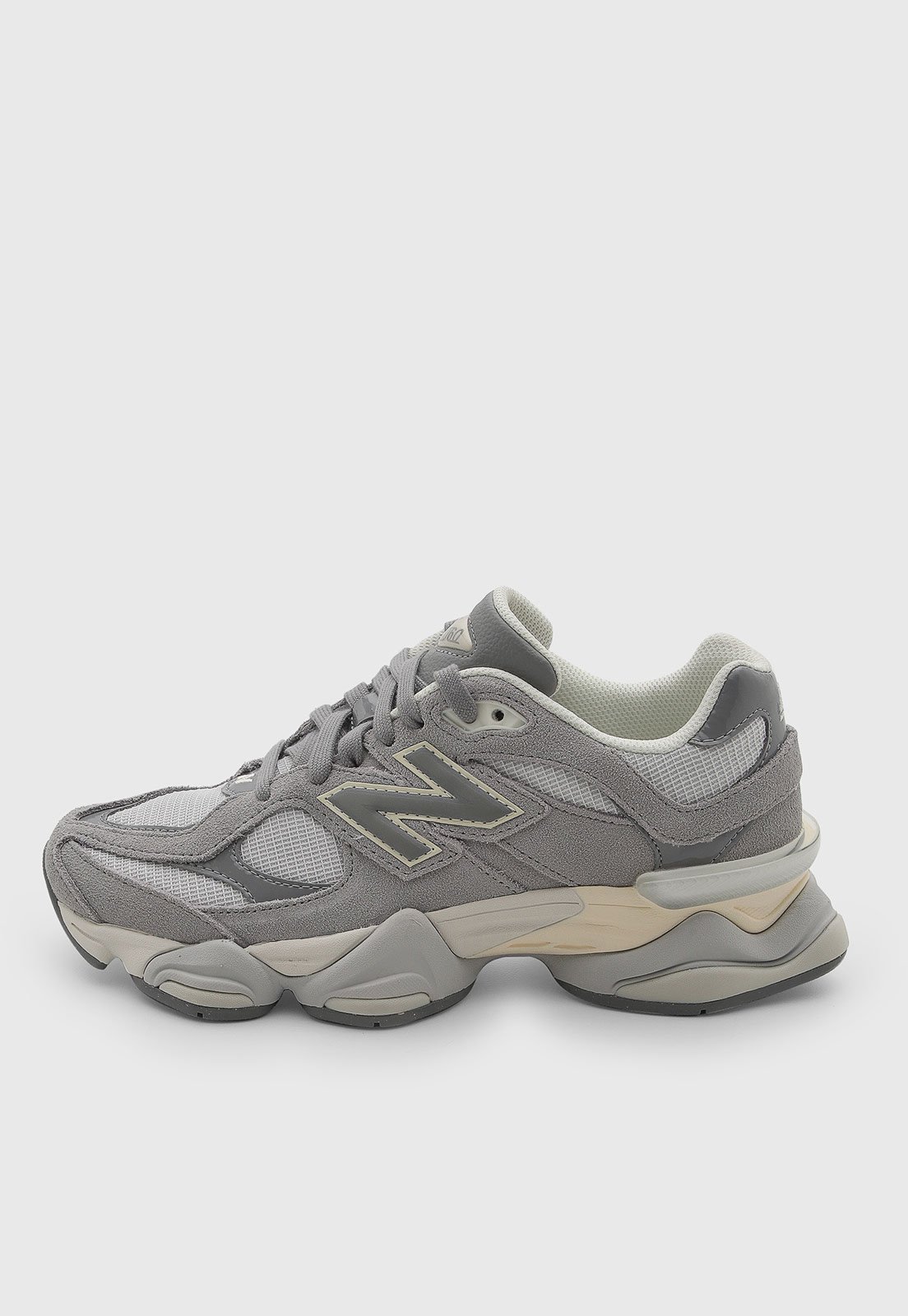 Tênis Unissex New Balance 9060 Couro Cinza
