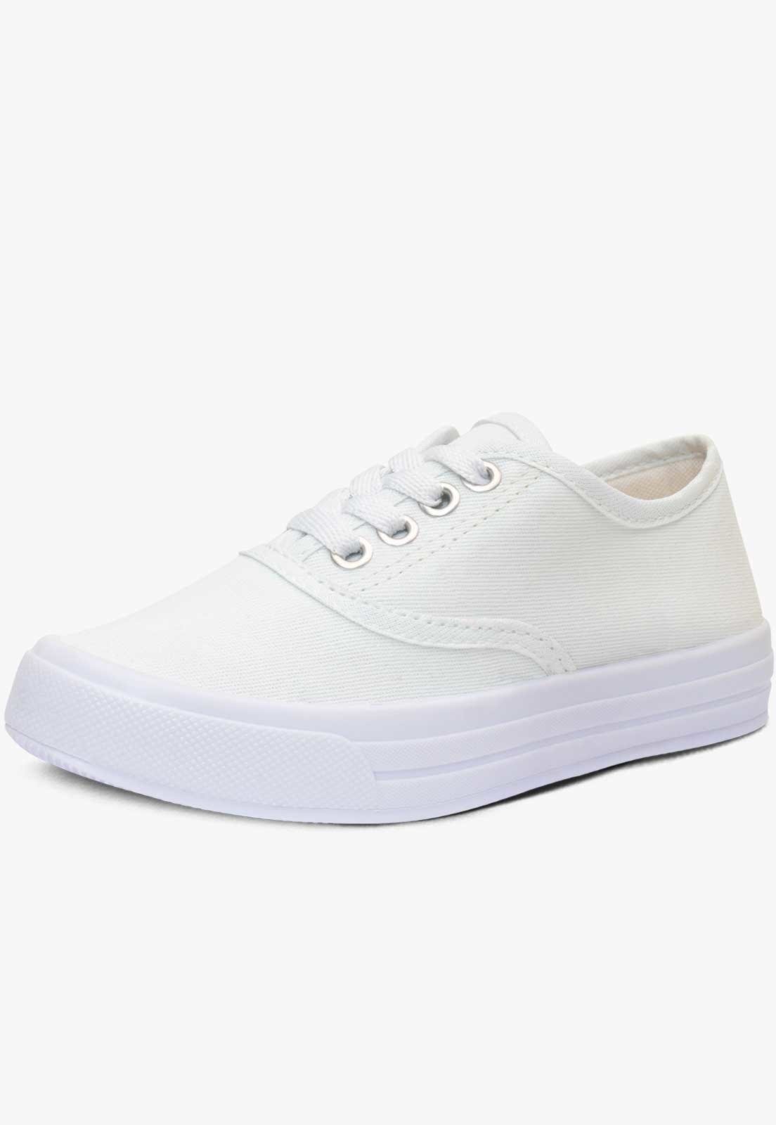 Infantil – Tênis Casual Escolar Pópidi Cadarço Branco