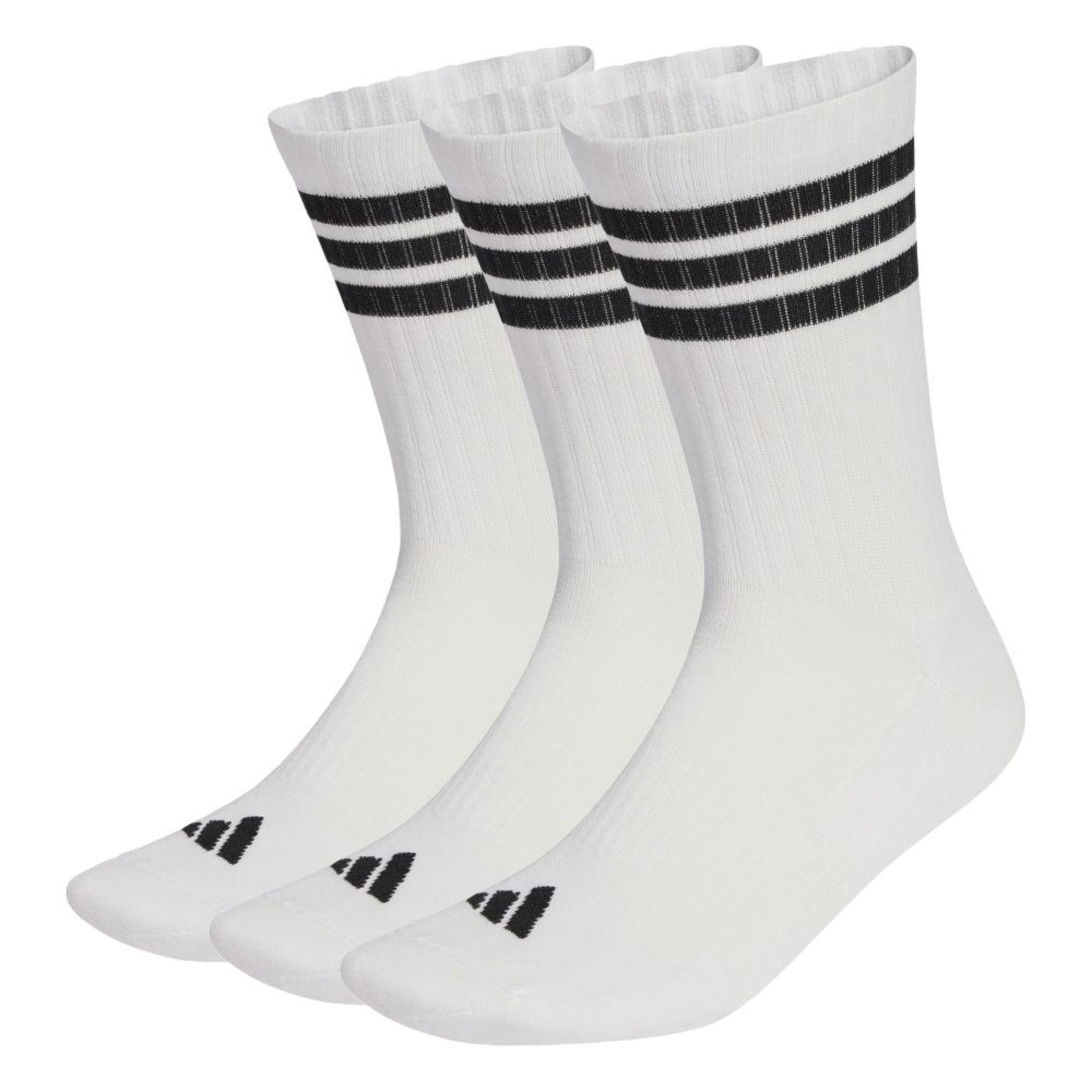 Pacote com Três Pares de Meias Três Listras Sportswear com Amortecimento Adidas Performance Branco — R$ 99,99 em Dafiti br