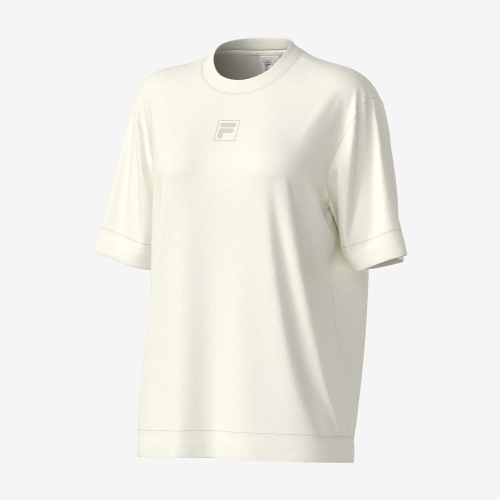 Camiseta Fila Over Box Soft Blend Feminina Off-white