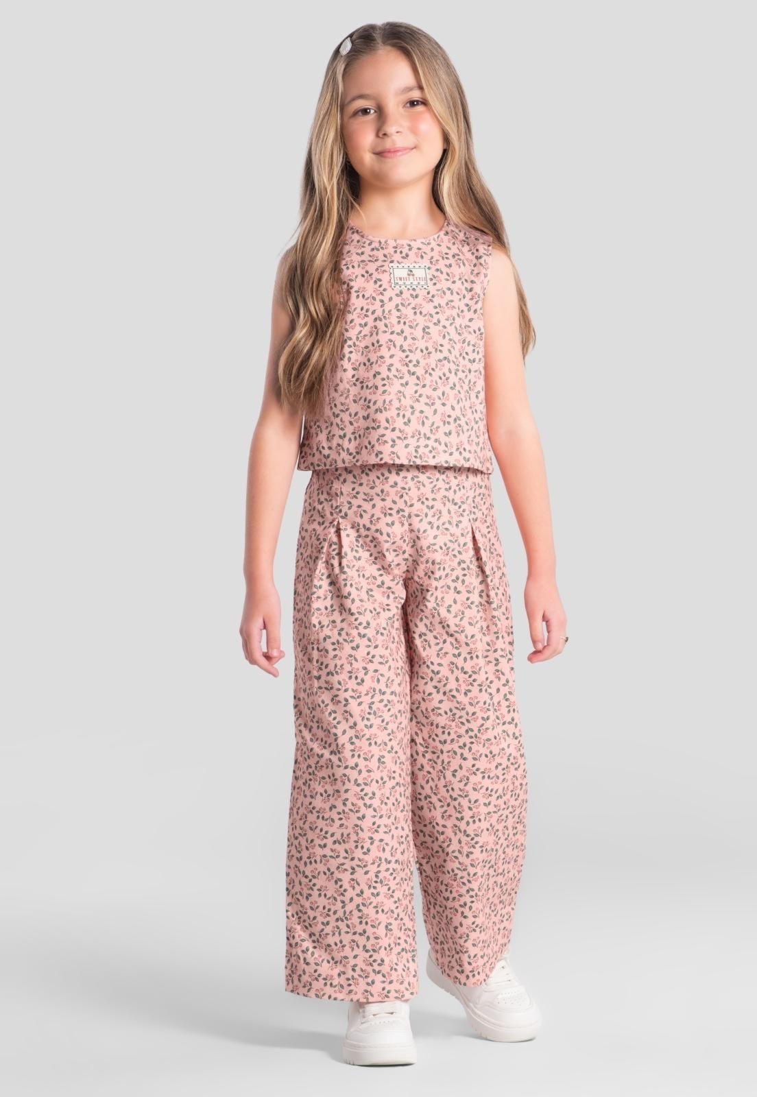 Infantil - Conjunto menina floral Mundi