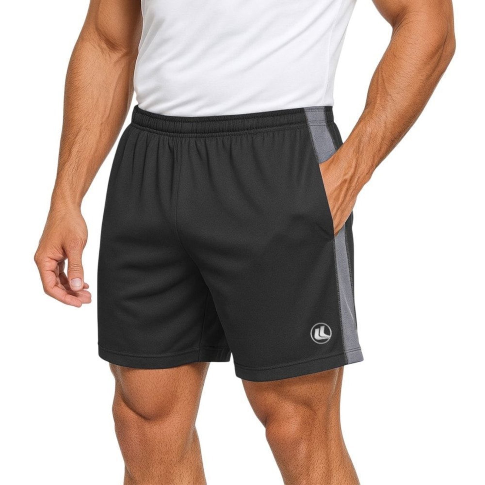 Bermuda Esporte Legal Line Masculina - Preto - esporte legal