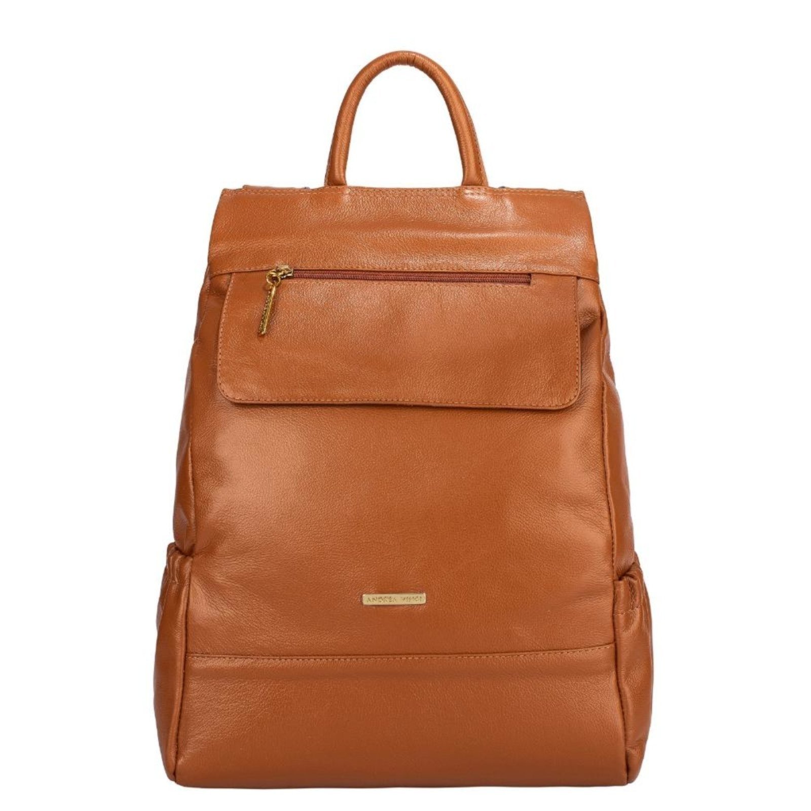 Mochila Andrea Vinci Couro Antifurto Suelen