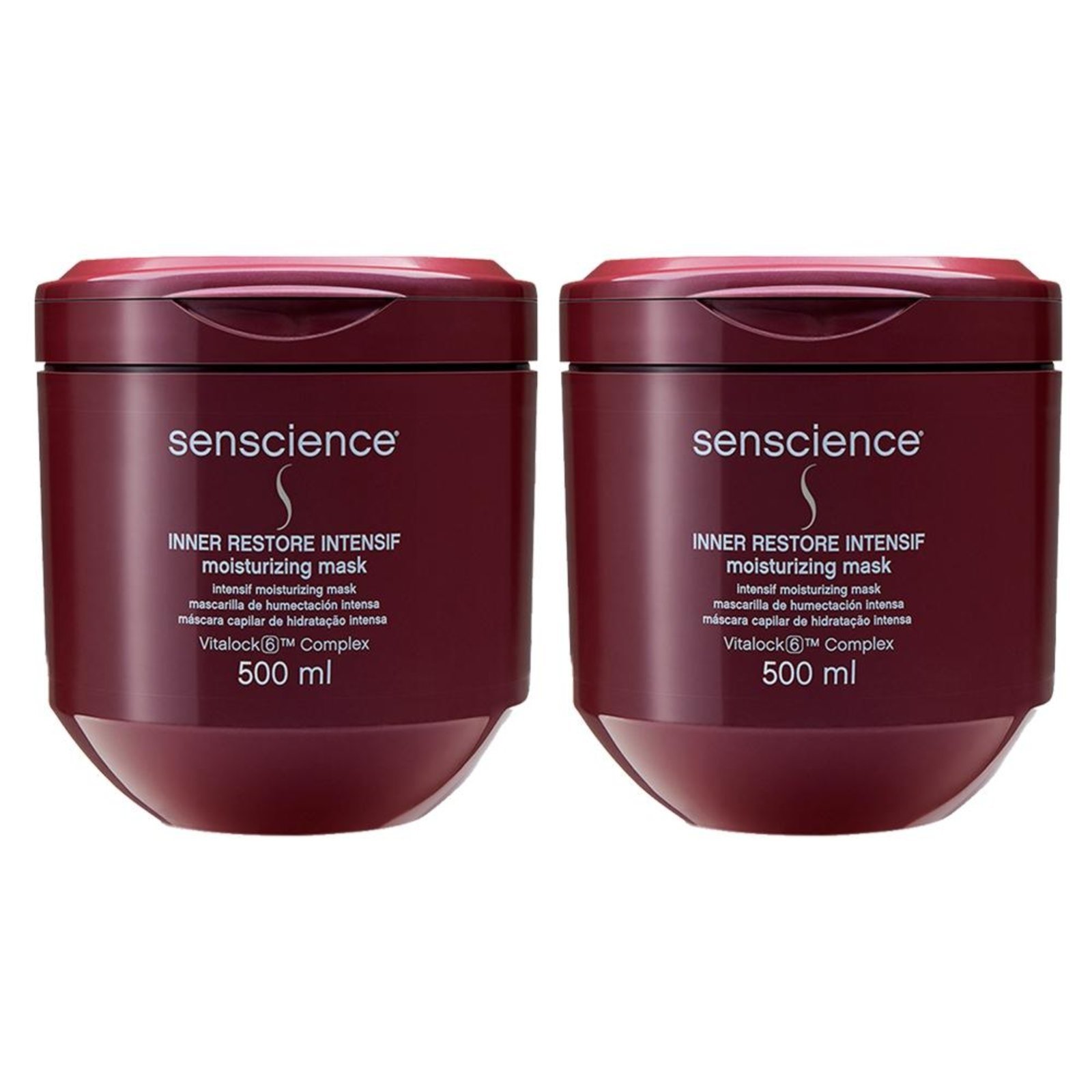Kit Senscience Restore Intensif - Máscara Hidrat. 500Ml 2Un